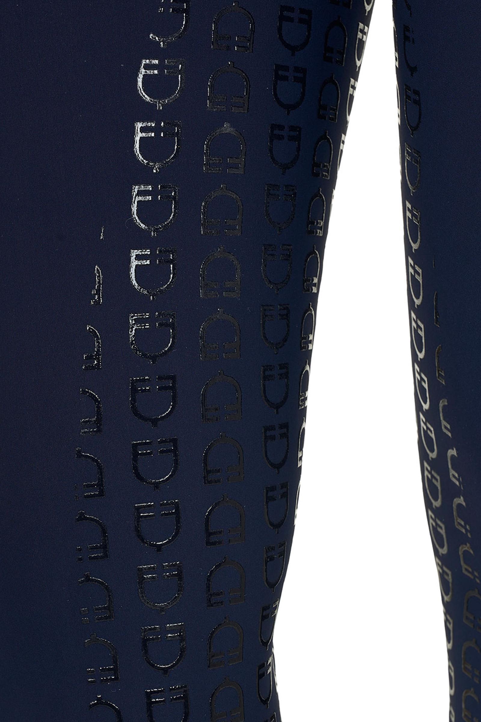 Equestro SS2026 Dames High Waist Stones Logo volledige grip rijbroek  