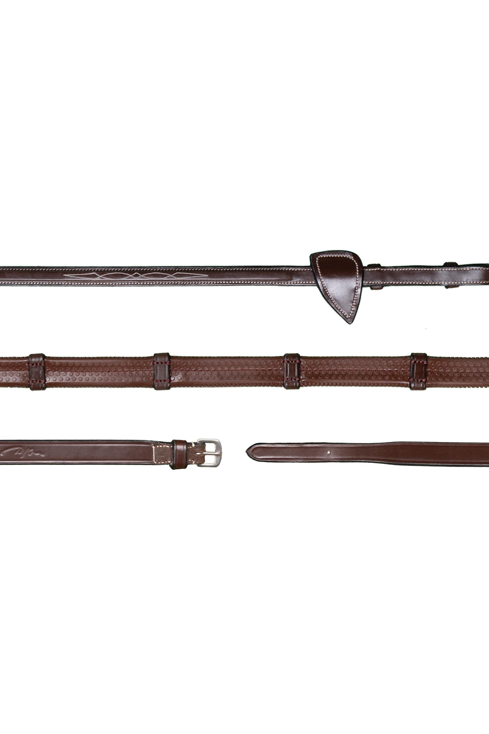 Dy'on US-Collection rubber teugels 13 mm met 7 leren stops  