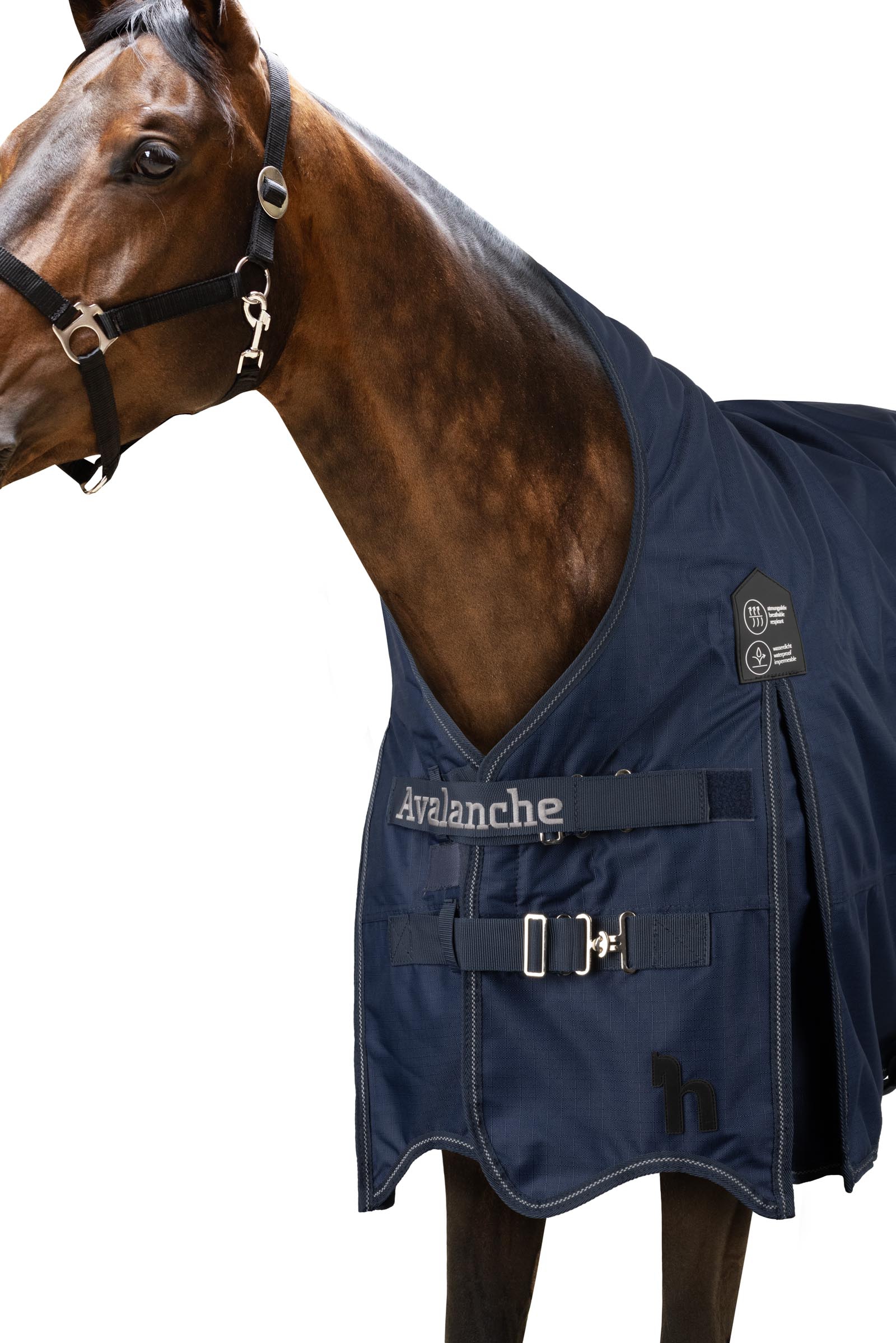 Horze Avalanche 1200D Paardendeken hoge hals, medium 150 grams