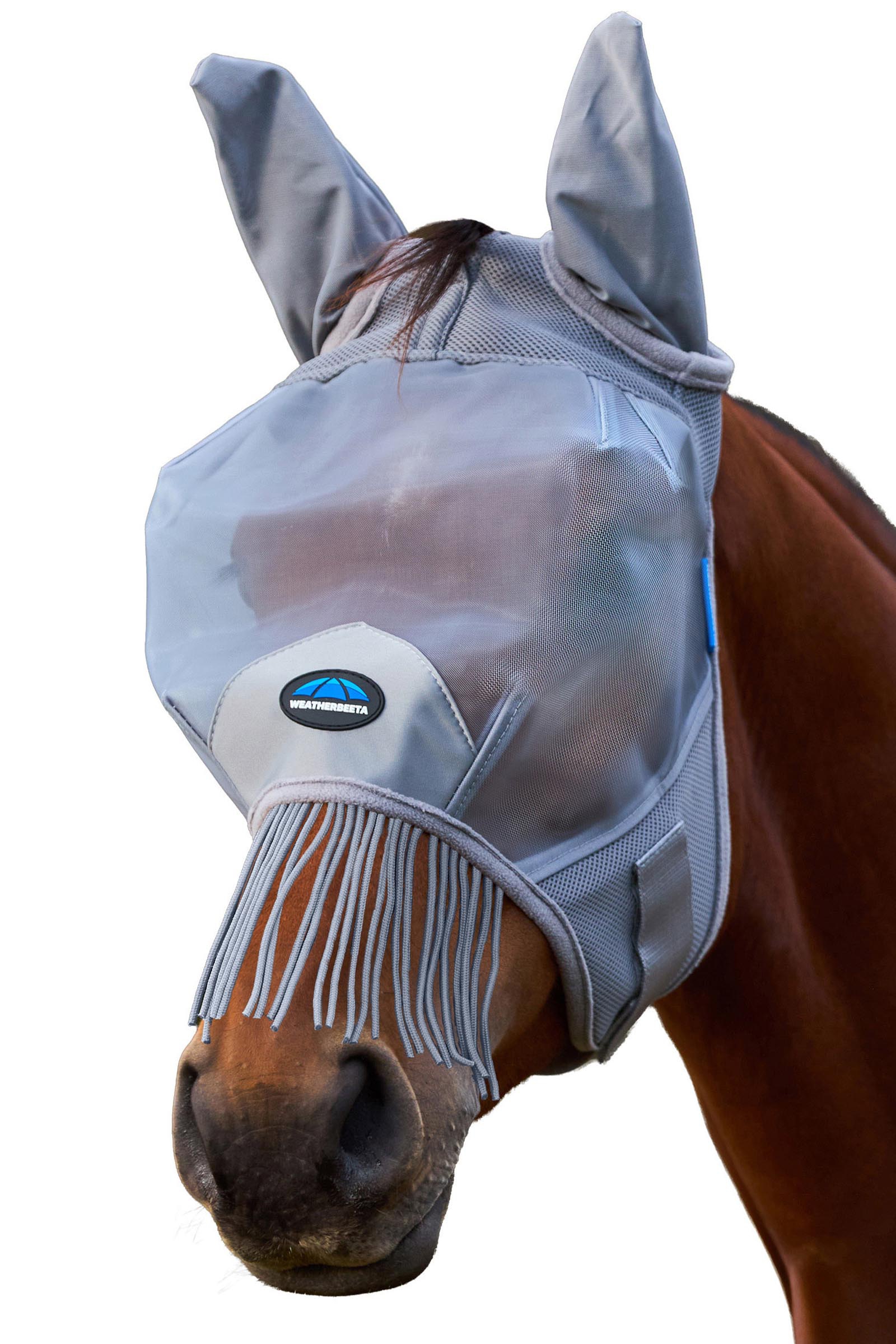 Weatherbeeta Comfitec Fine Mesh Vliegenmasker met oren en franjes  