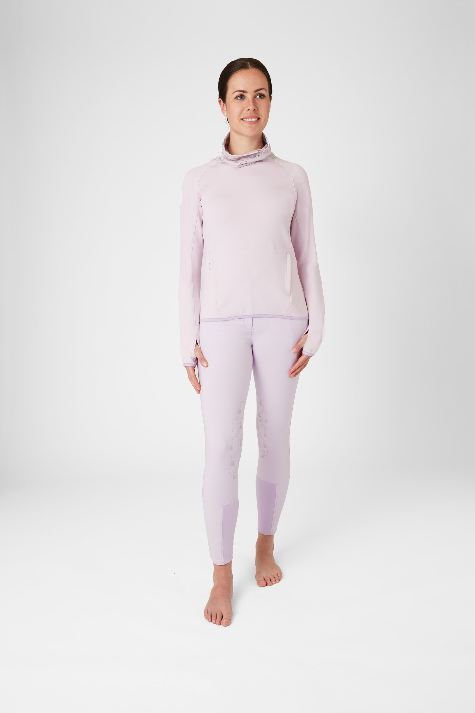 Horze Kaitlin Functioneel Sweatshirt met Bloemenkraag, dames