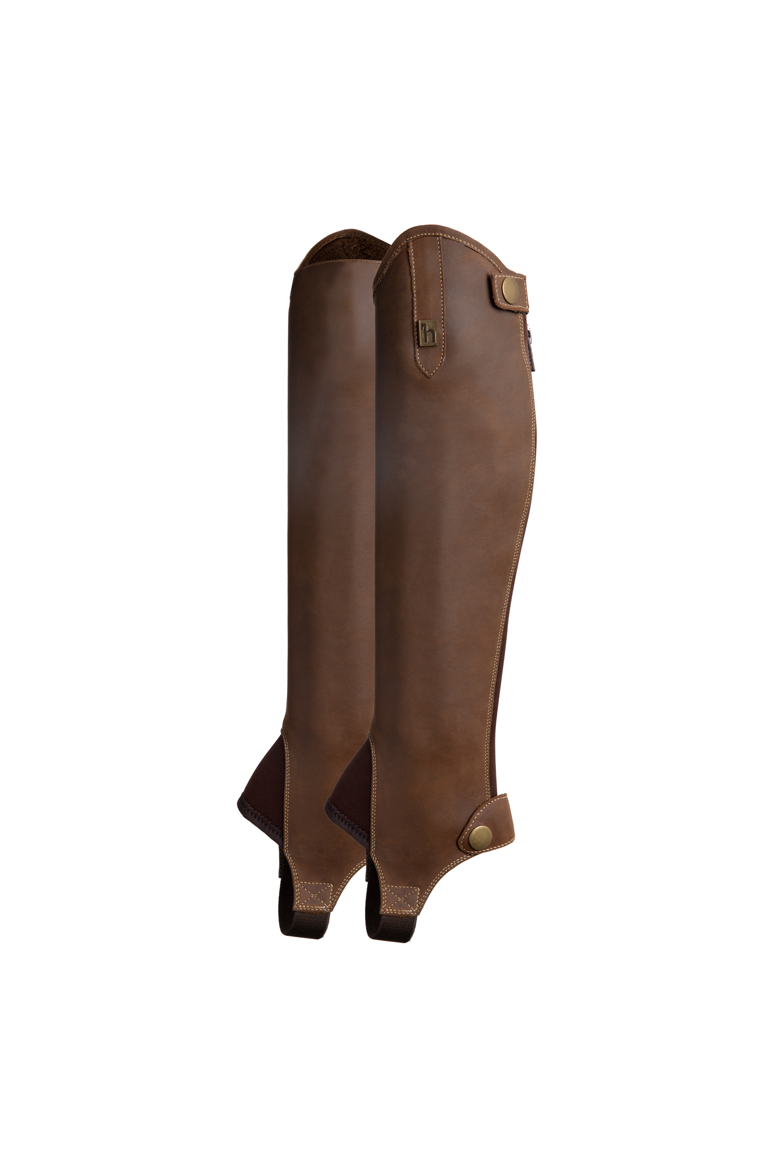 Brown Horze Ronda Tiener Leren Chaps