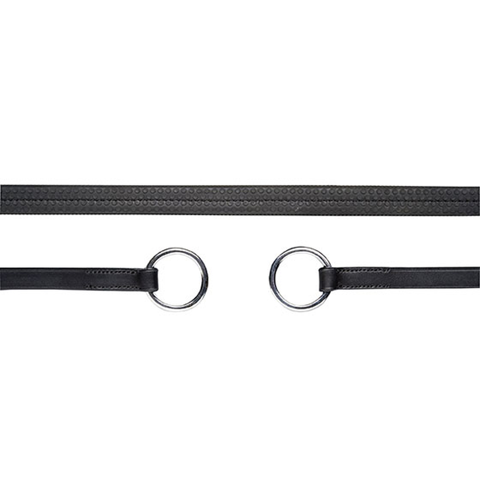 Schockemöhle Sports Rubber teugels met ring, Teugels Basic