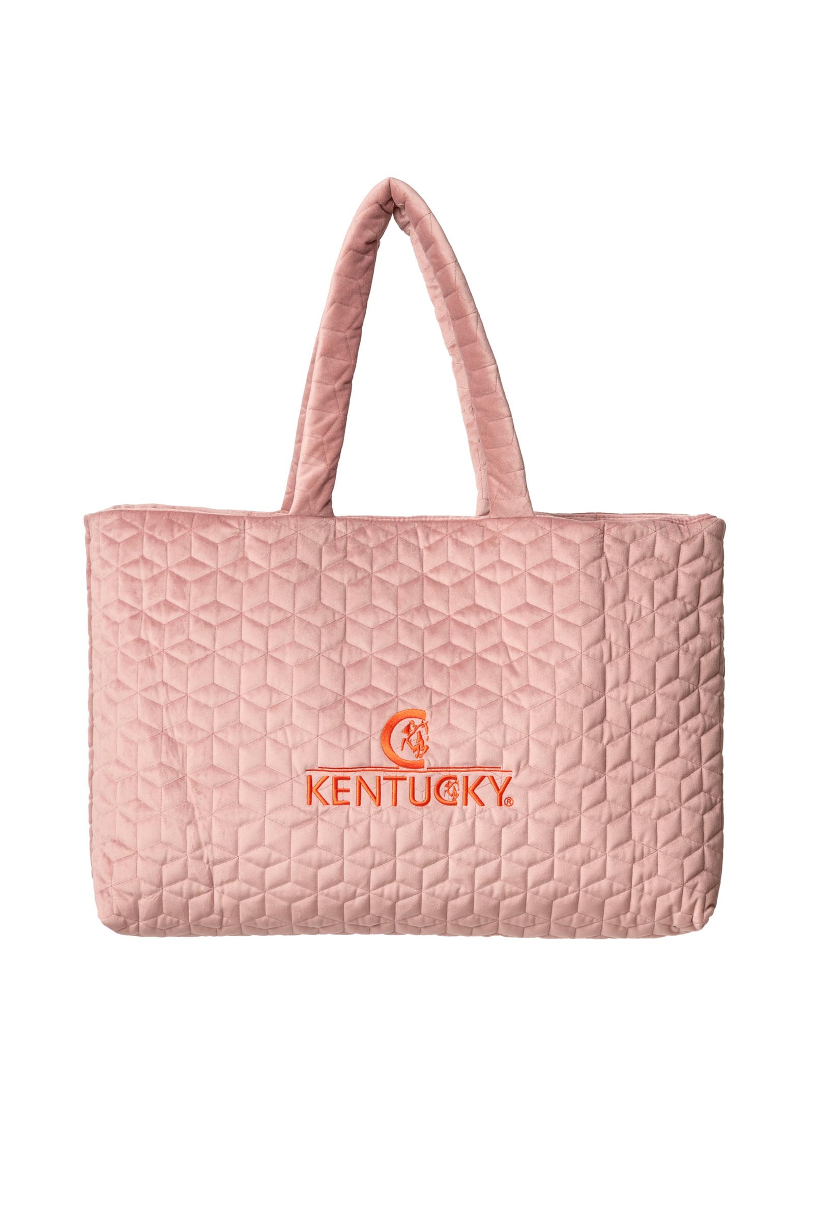 Old Rose Kentucky Horsewear fluwelen tas met logo  