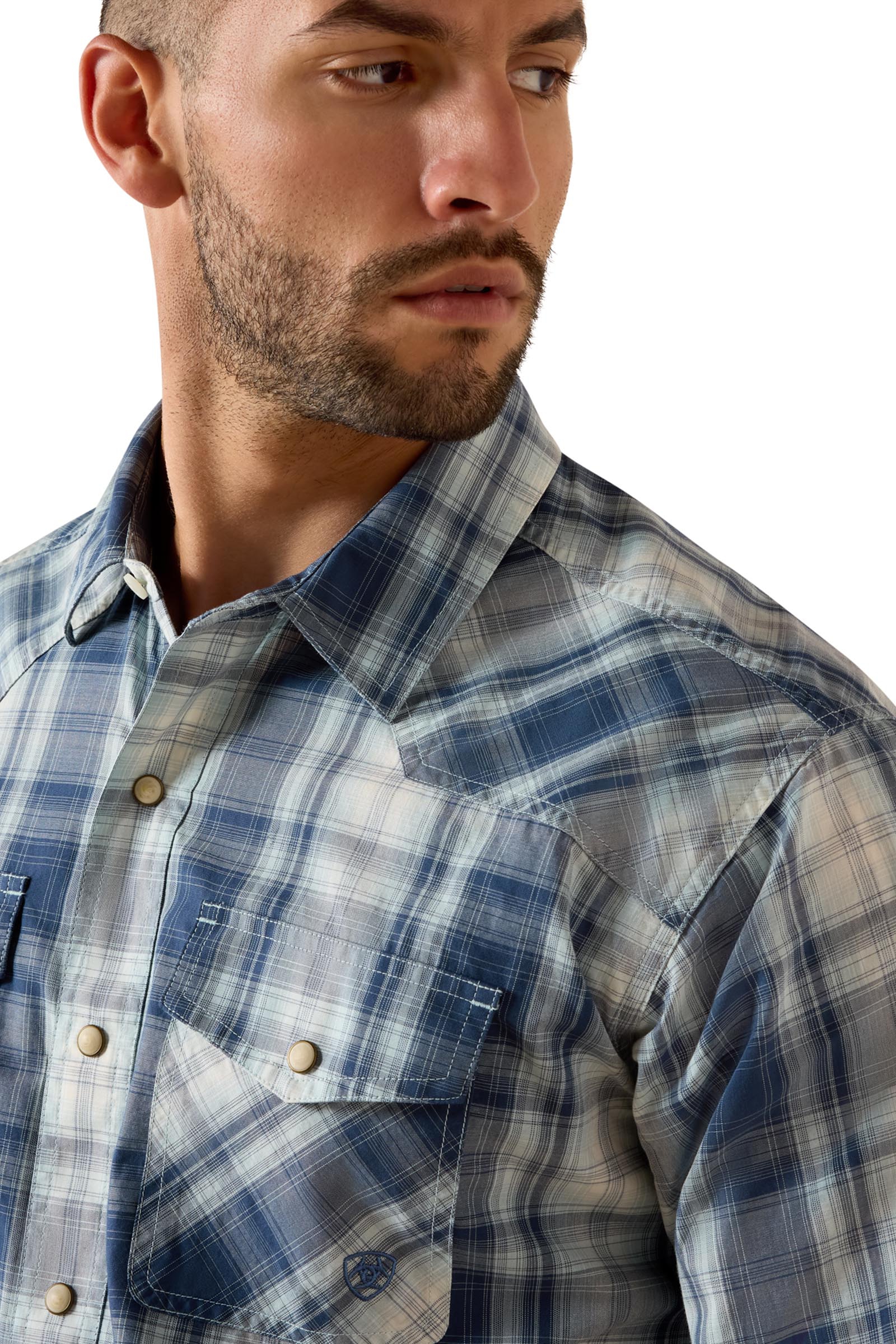 Ariat Retro Heathcliff heren getailleerd drukknopenoverhemd