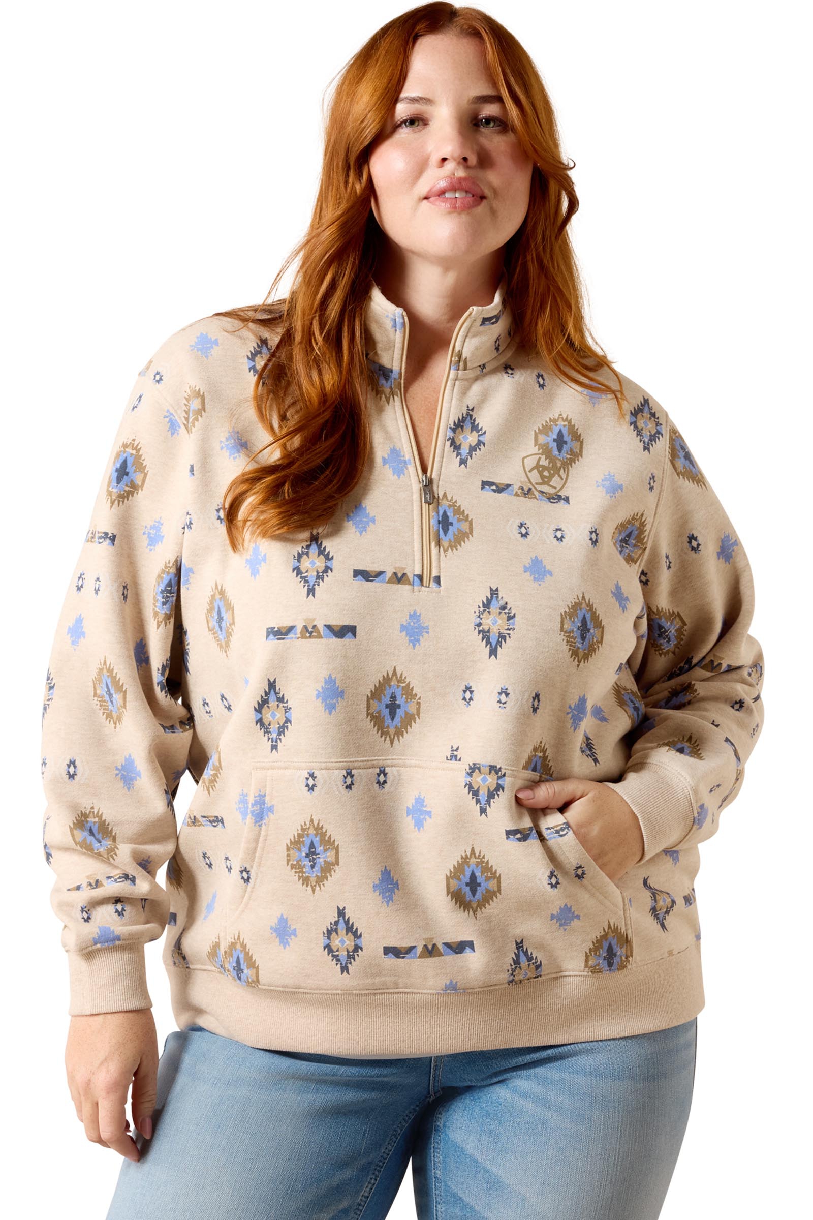 Ariat Sapphire 1/2 zip sweatshirt voor dames