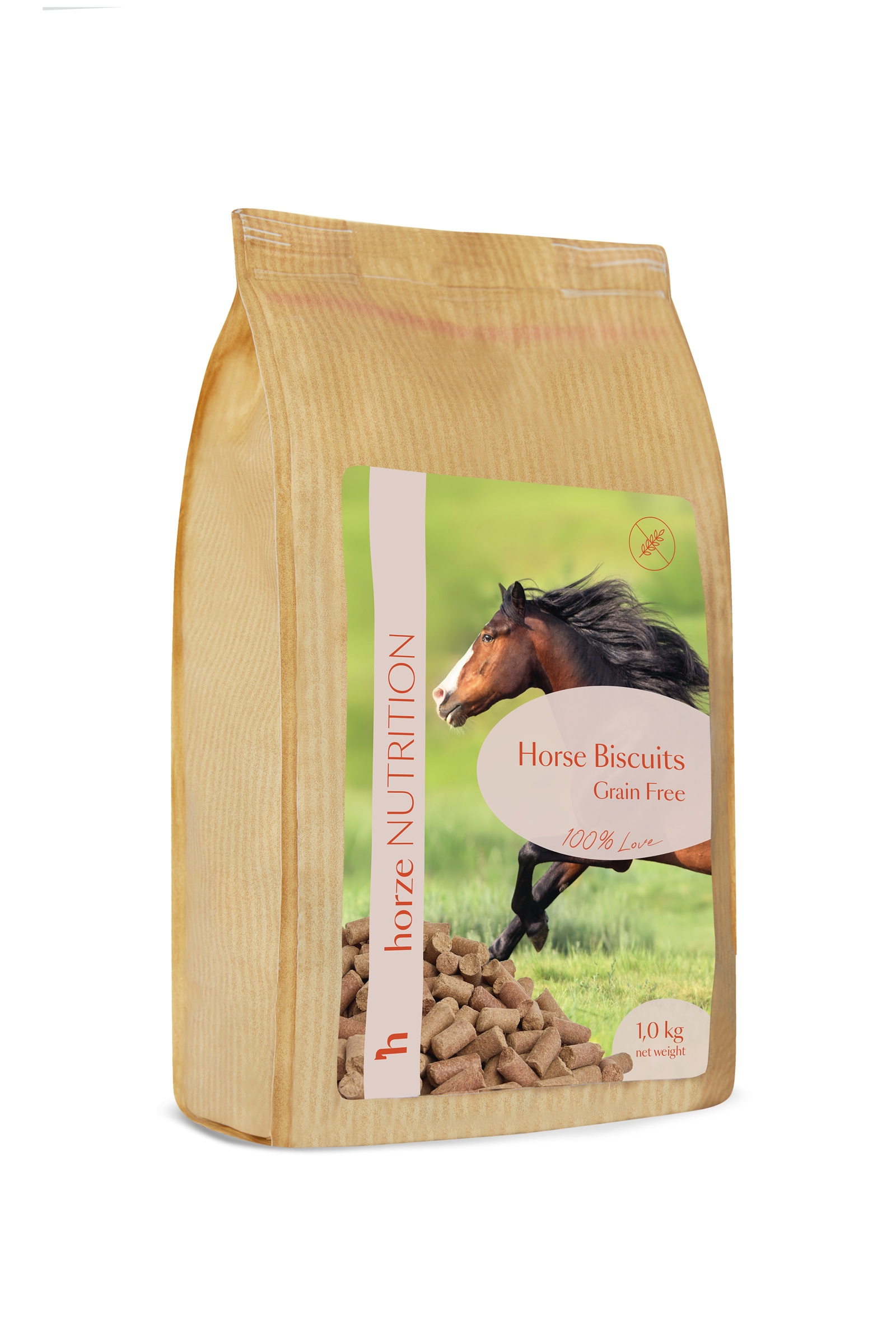 Horze Biscuits graanvrij, paardensnoepjes, 1 kilo