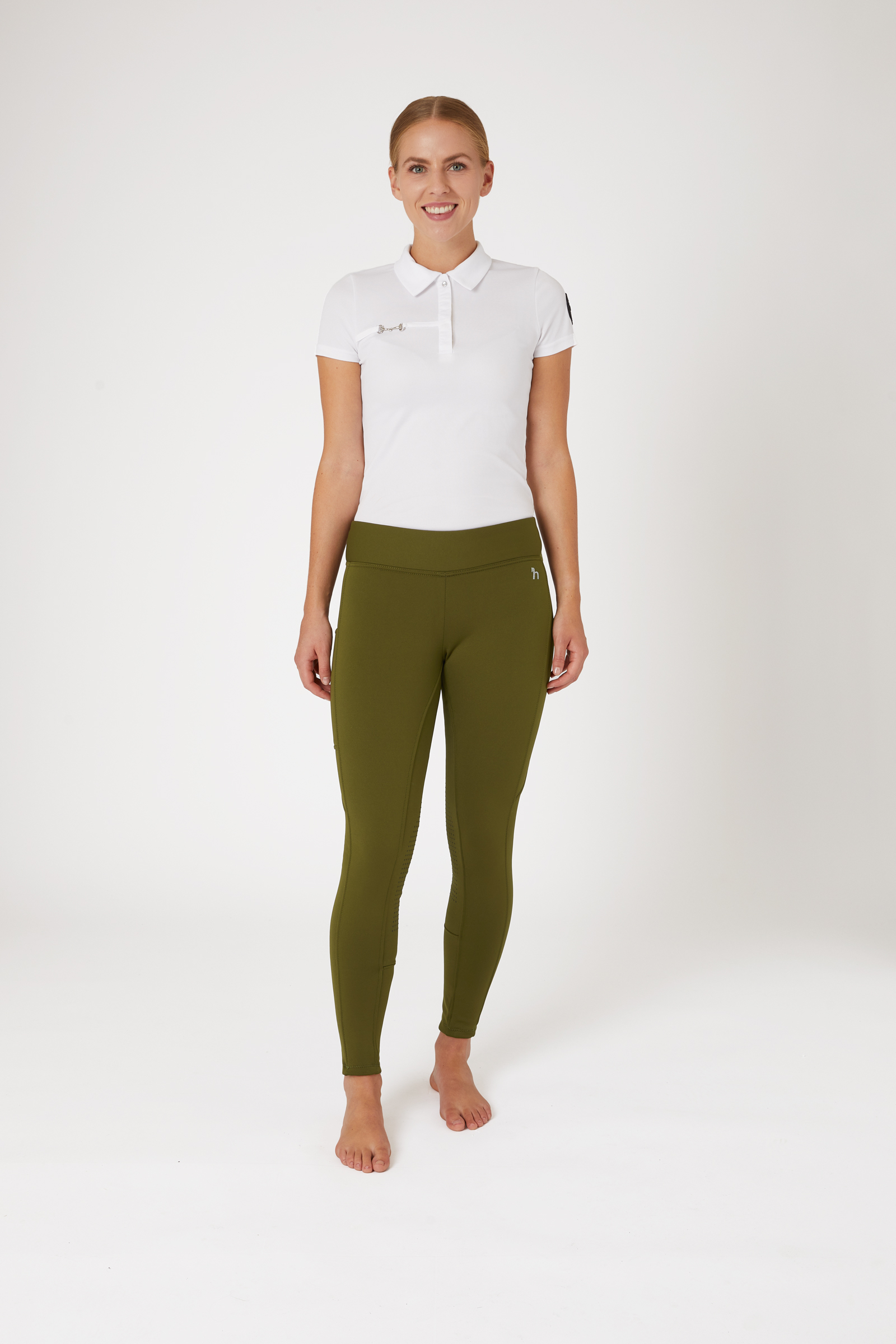 Horze Active kniegrip winter rijlegging met telefoonzak, dames