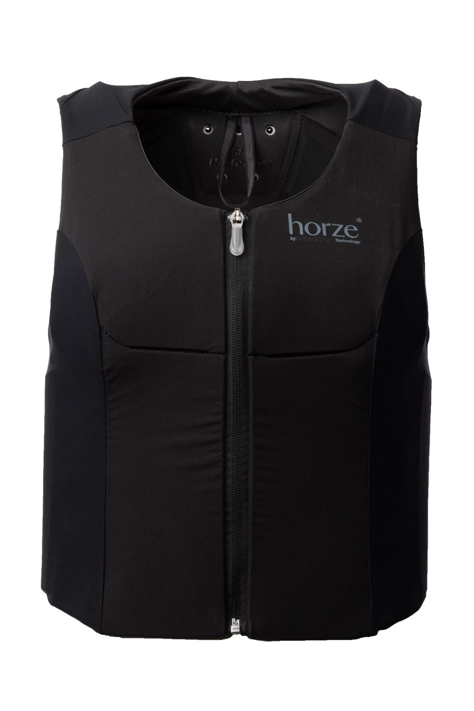 Black/ anthrazit Horze by KOMPERDELL Noreia junior ballistisch vest met rugbeschermer