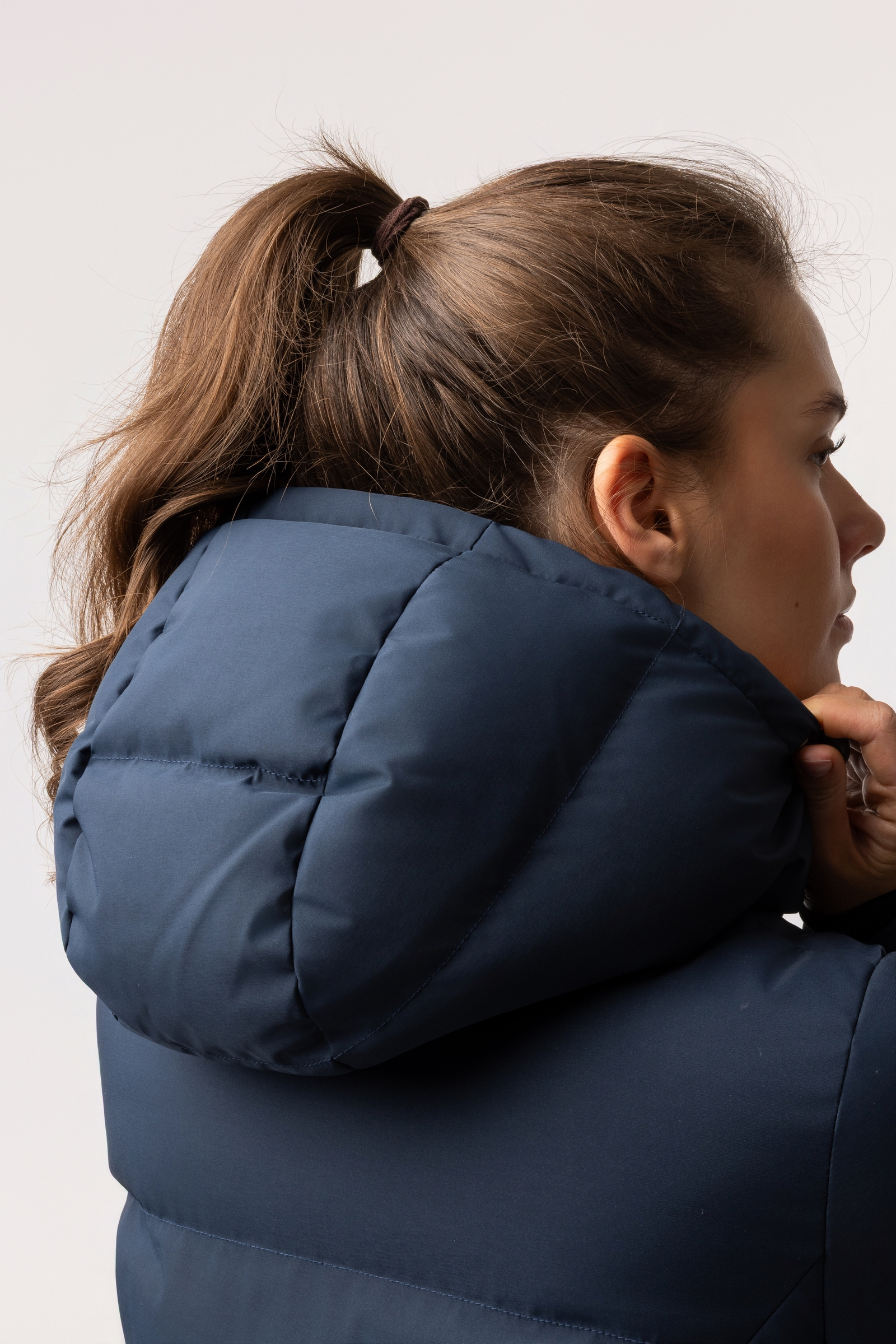 Horze Paloma lange gewatteerde jas voor dames