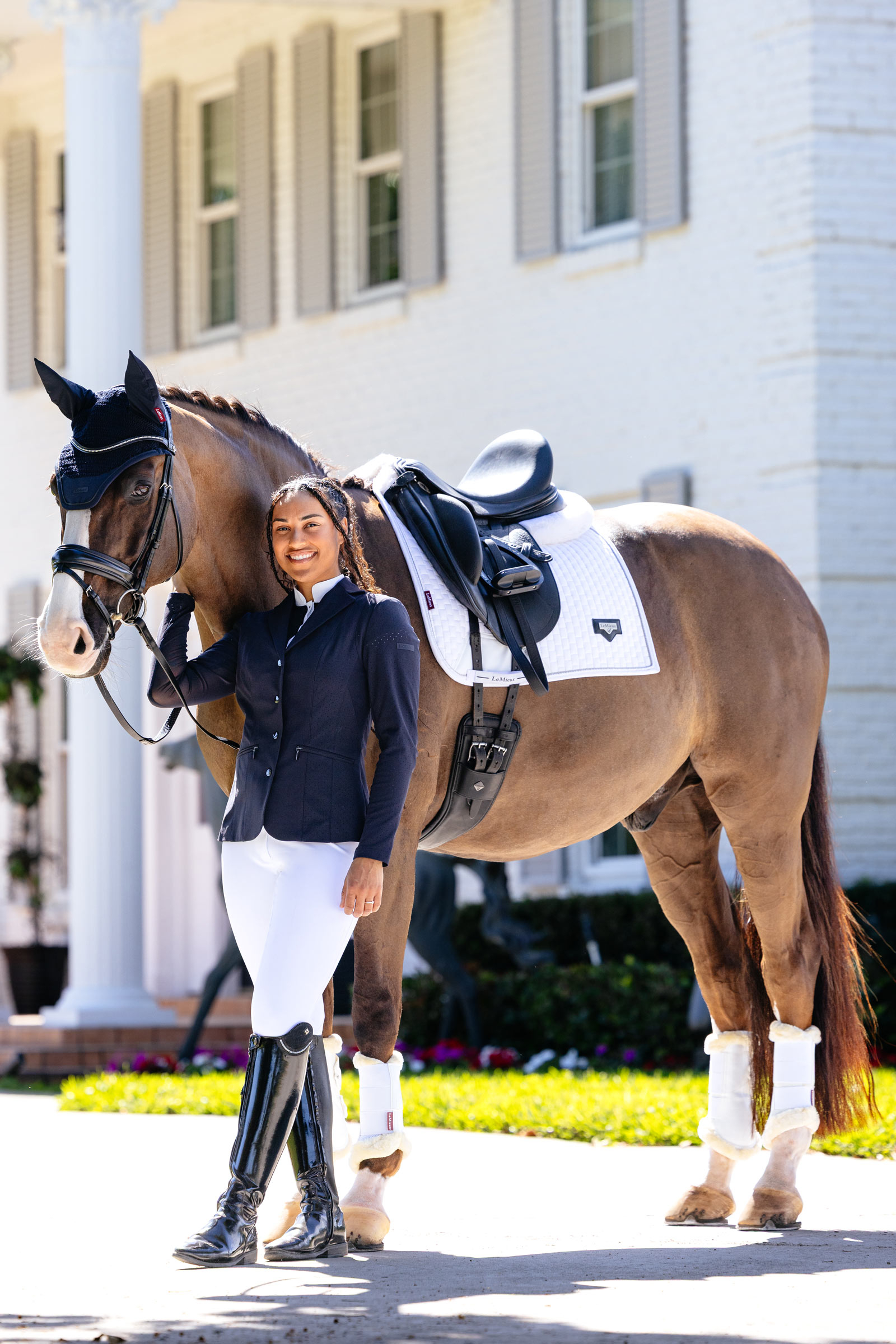 LeMieux Puissance dressuurzadeldek van imitatiesu&egrave;de