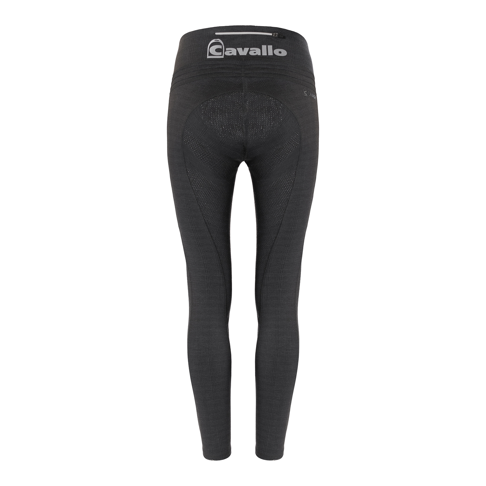 Graphite Dark grey Cavallo Lin Grip Winter Full Seat Tights, dames