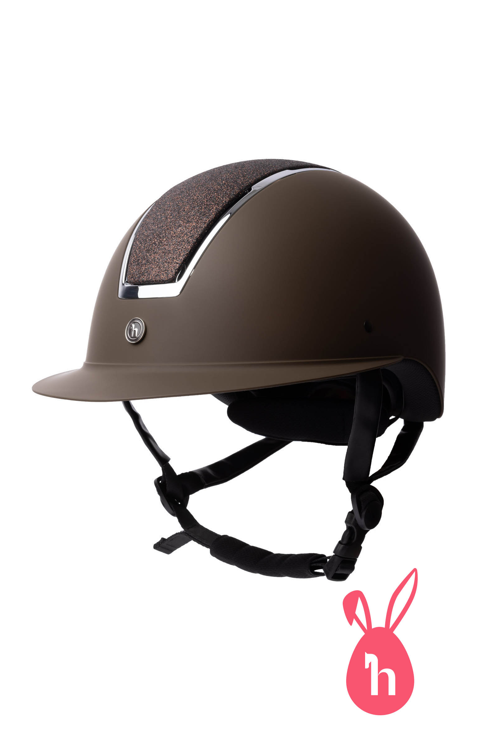 Dark Brown/Dark Brown Horze AURORA rijhelm