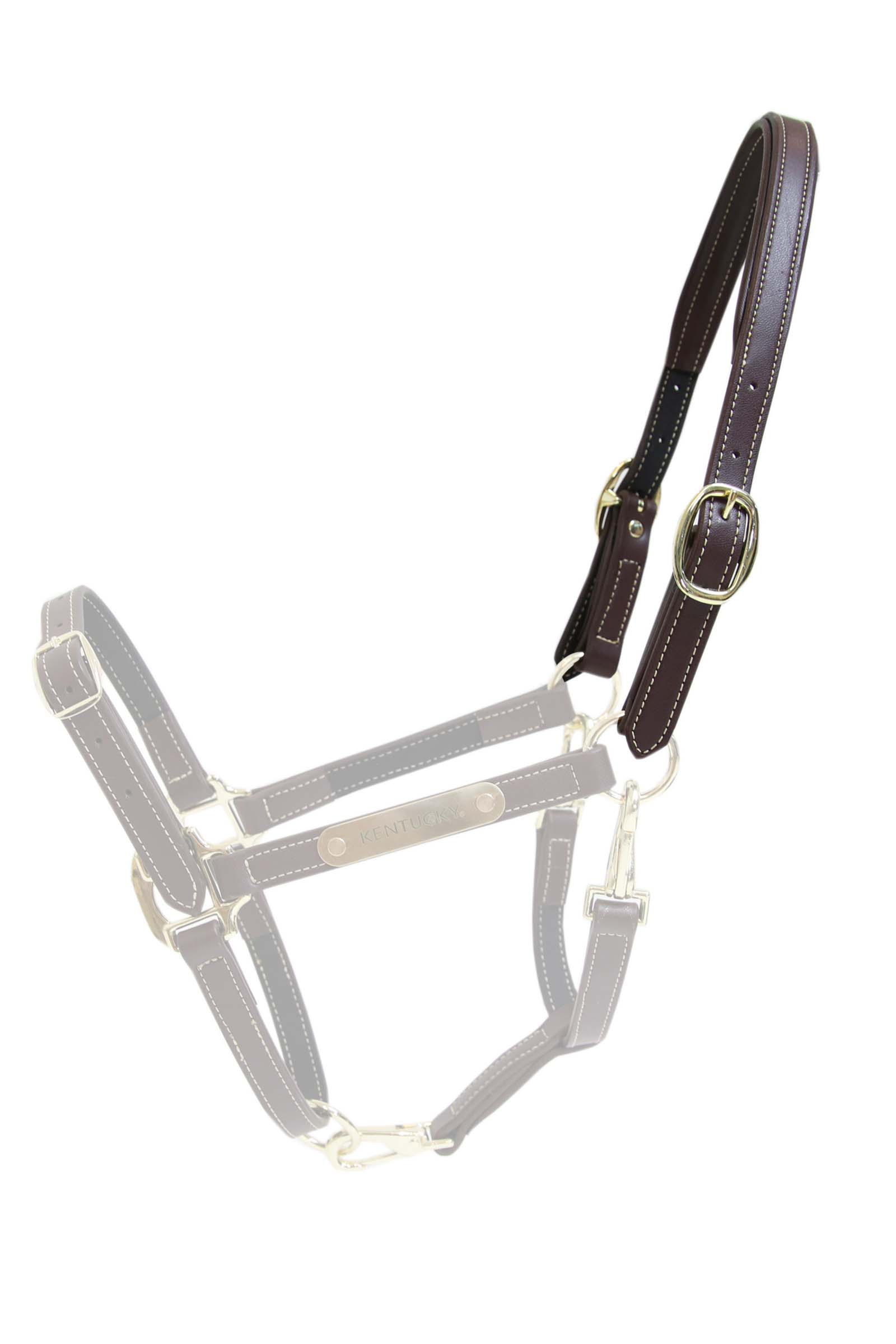 Kentucky Horsewear Leather Halter Flexible kopstuk