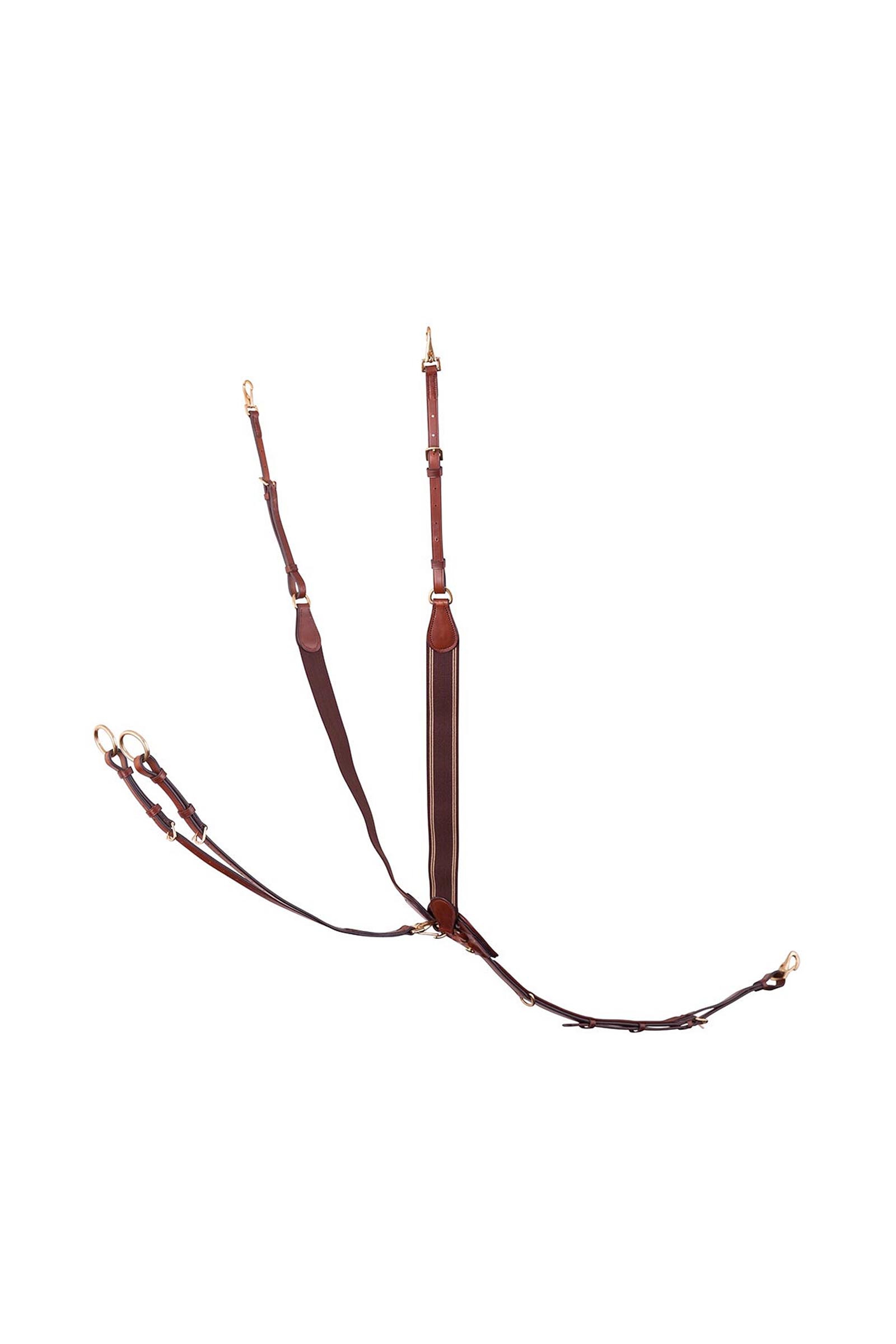 Tobacco BR Taunton elastisch borsttuig met afneembare martingaal