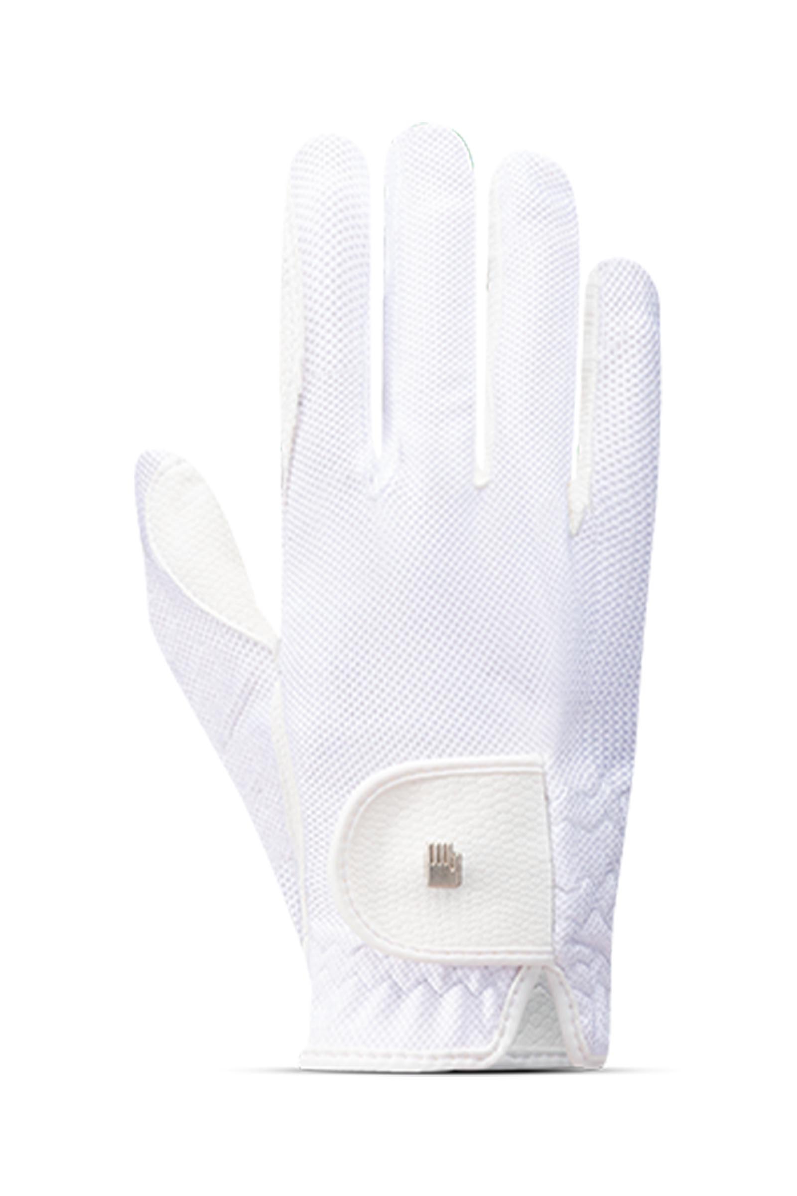 White Roeckl Roeck-Grip Lite Junior rijhandschoenen