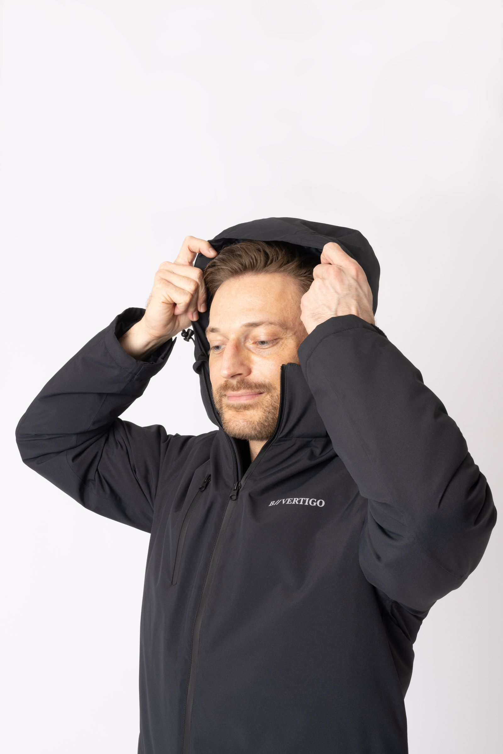 B Vertigo Milo waterdichte parka jas, heren