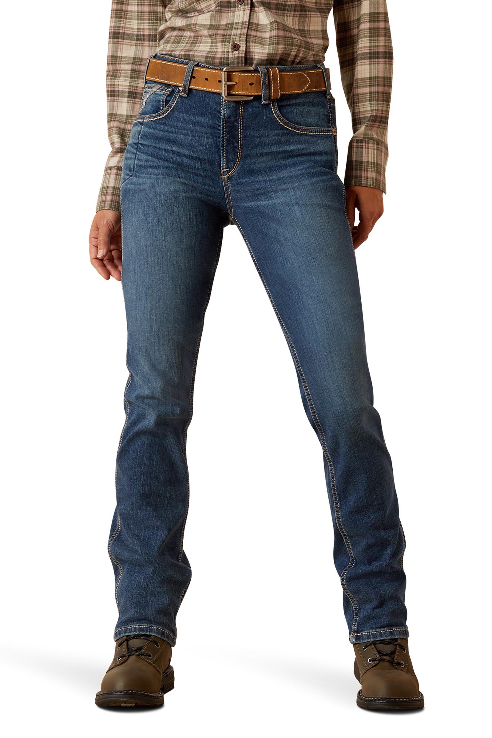 Ariat Rebar HR Riveter Straight Dames jeans met rechte pijp