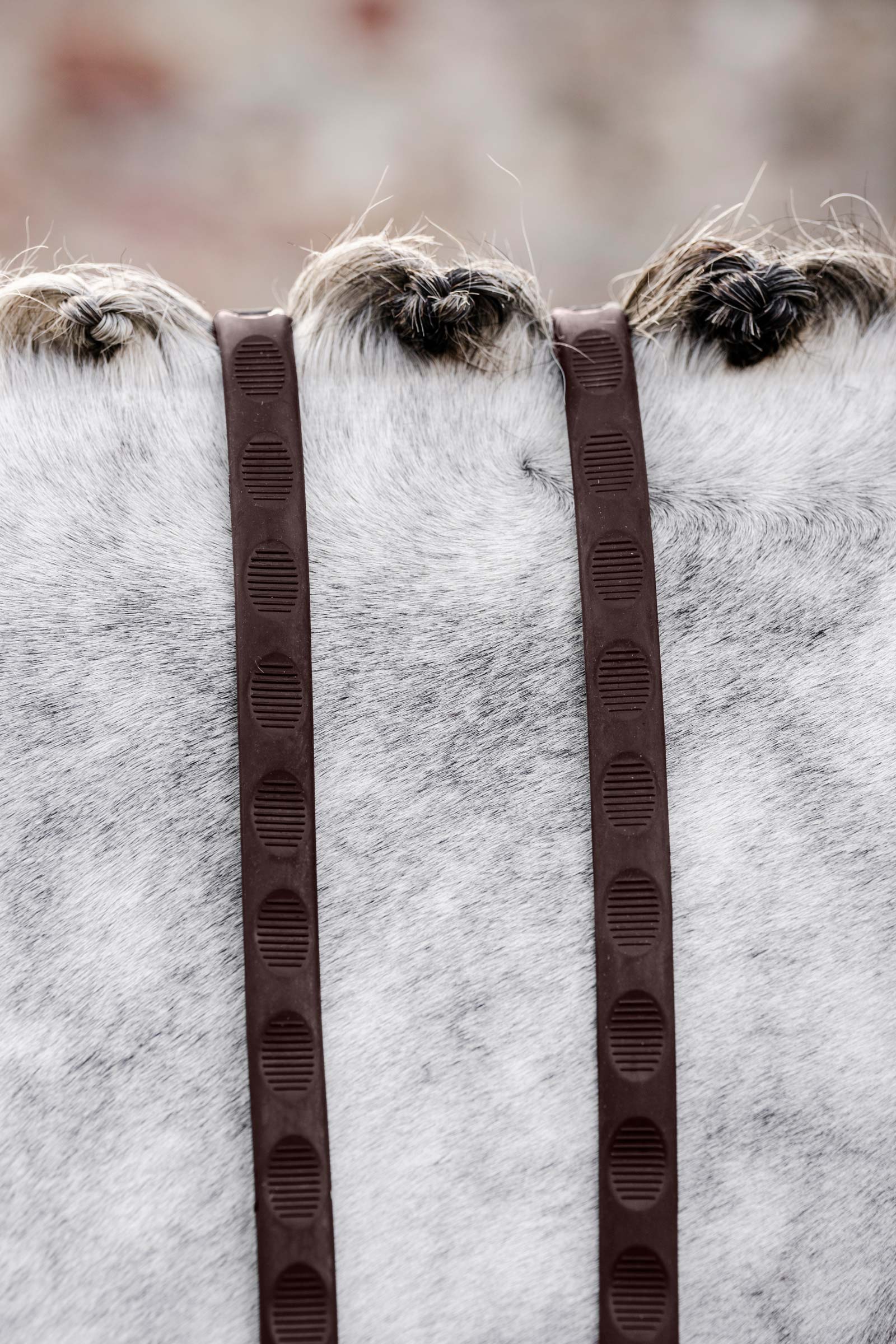 Horseware rubber teugels met duimgrip