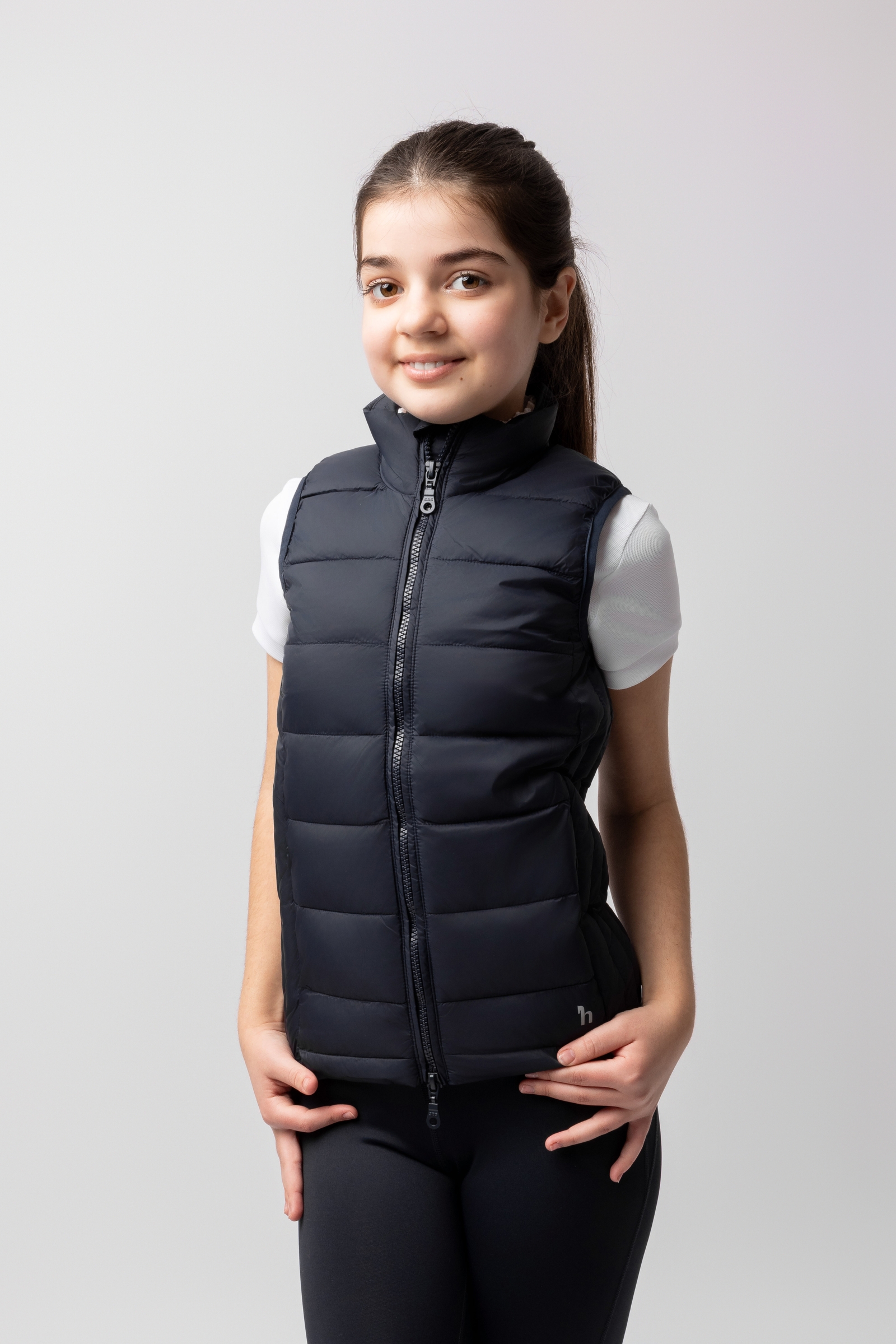 Horze Amber Lichtgewicht Gevoerde Club Bodywarmer, kinderen