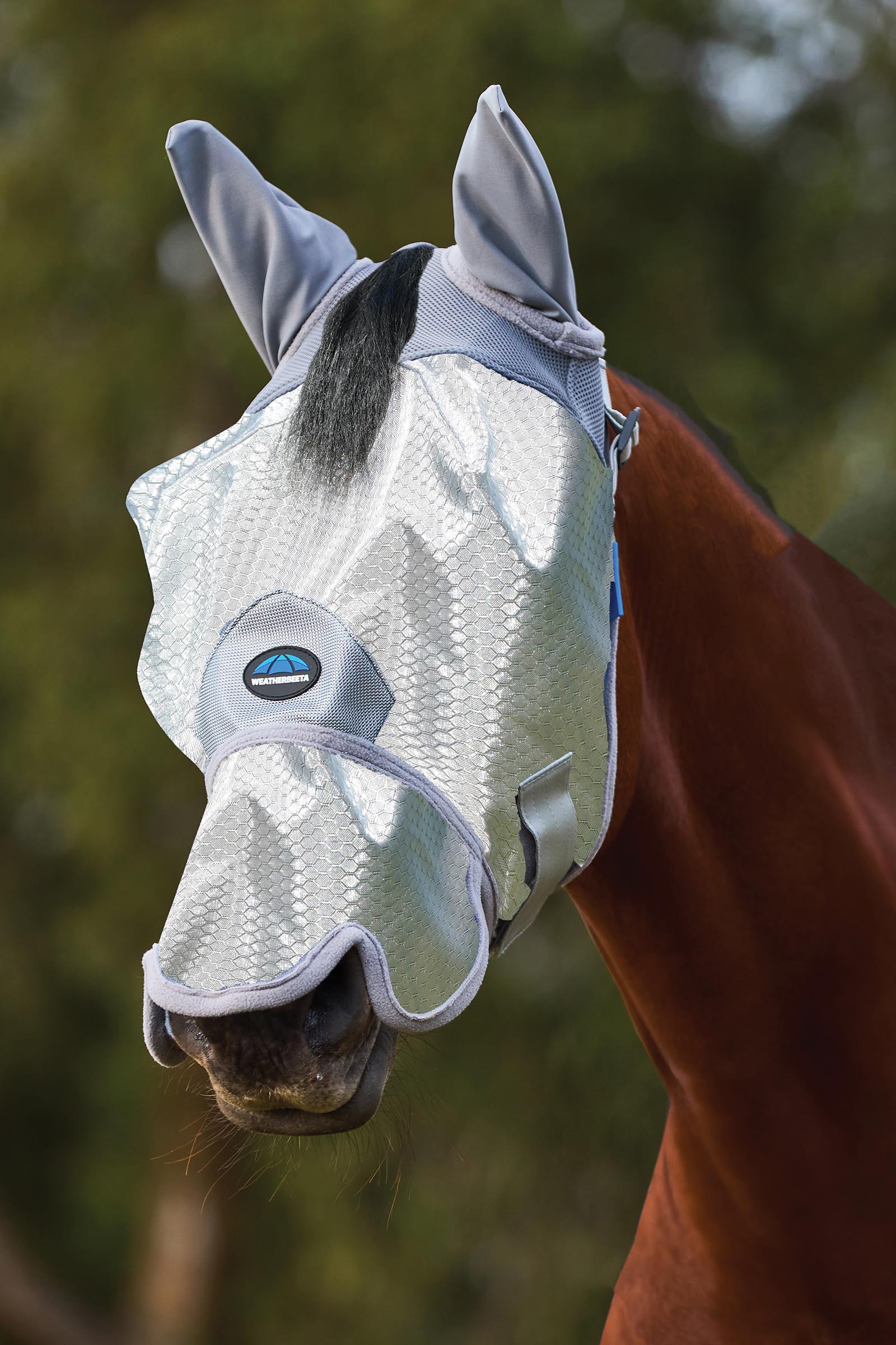 Weatherbeeta Comfitec Hexi Shield Vliegenmasker met oren en neus  