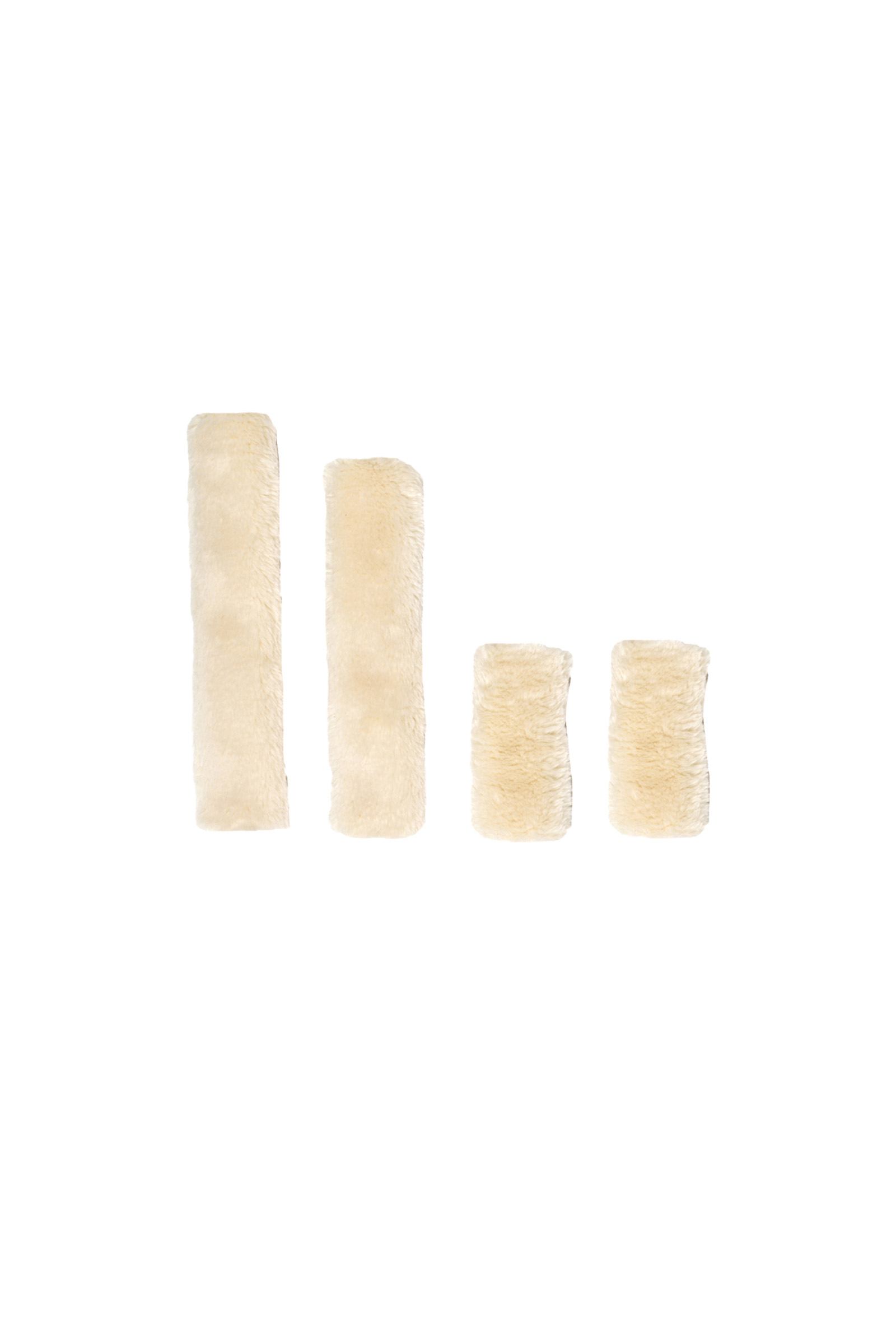 Natural Kentucky Horsewear Lamsvel Halster Set 4 stuks