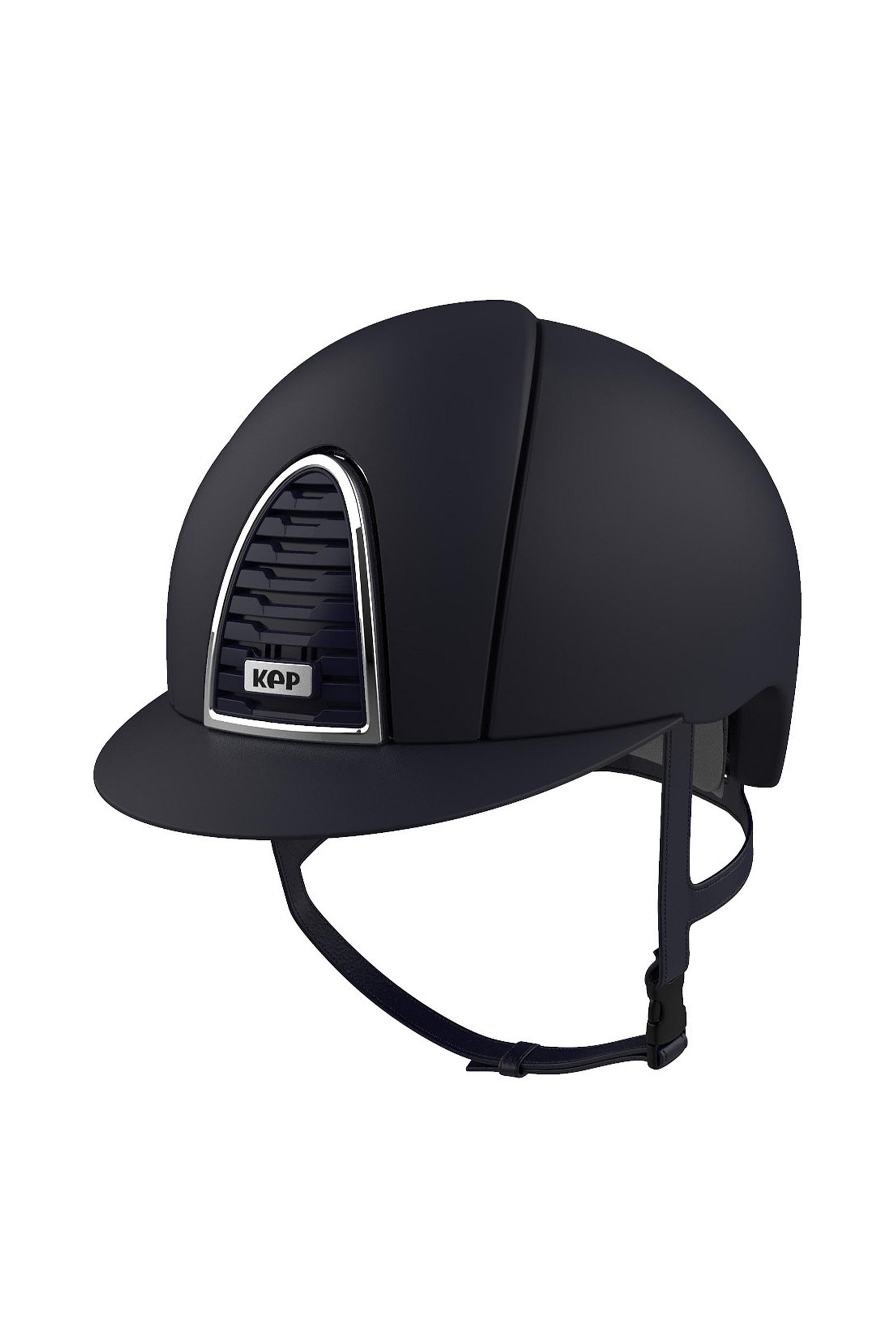 Blue KEP Cromo 2.0 Textile/Raw rijhelm met extra klep, app compatibel