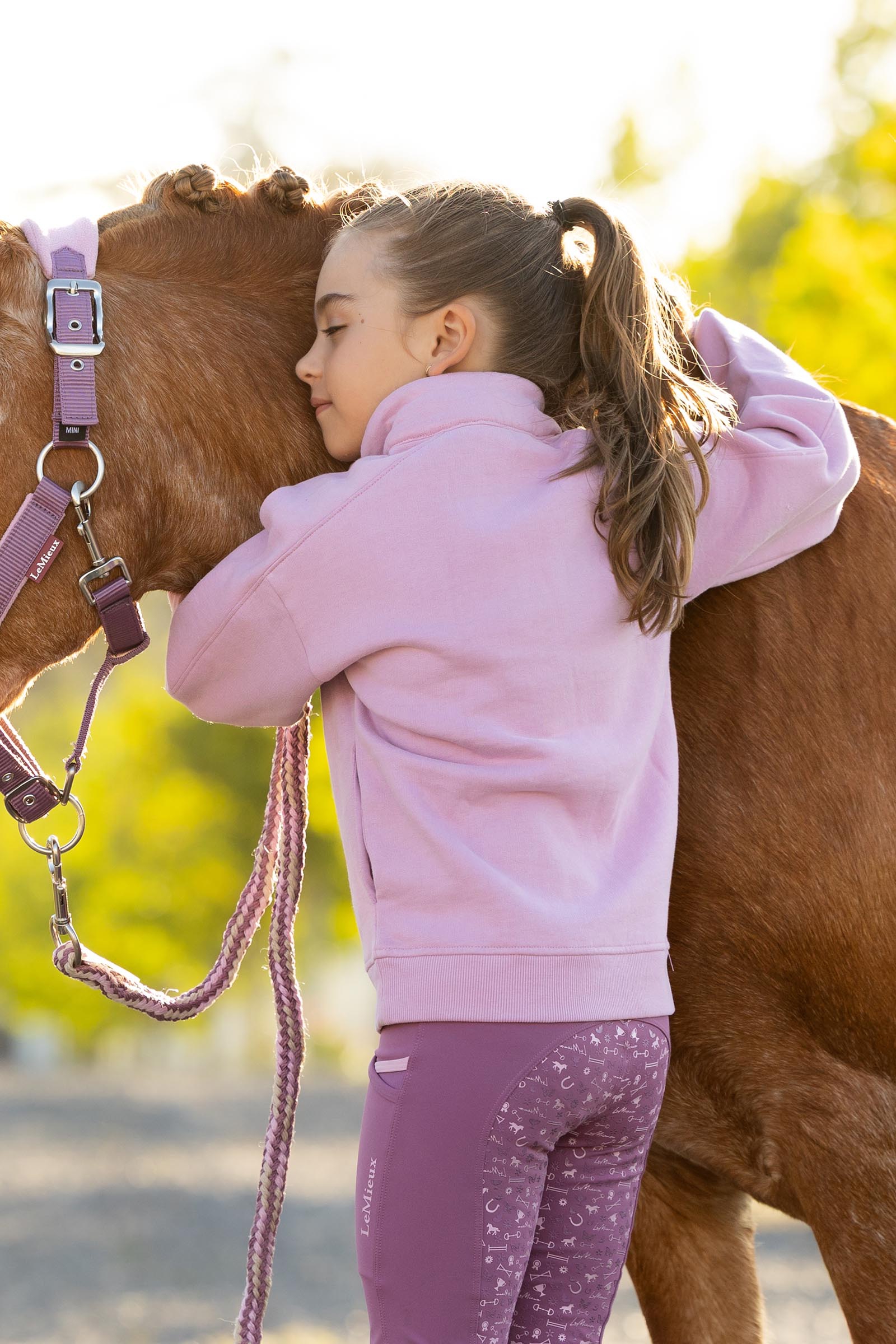 LeMieux Mini Quinn kinder quarter zip sweater