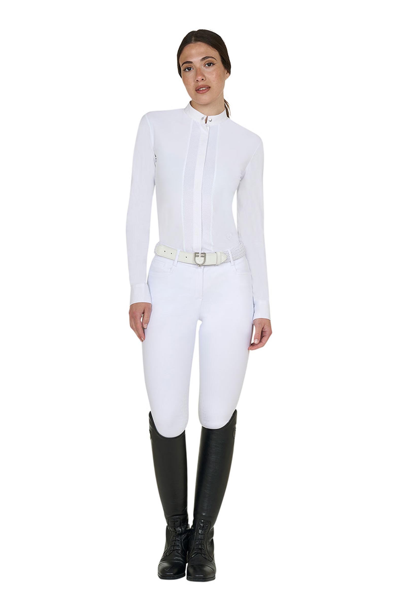 Equestro SS2026 Dames Micromesh wedstrijd polo  