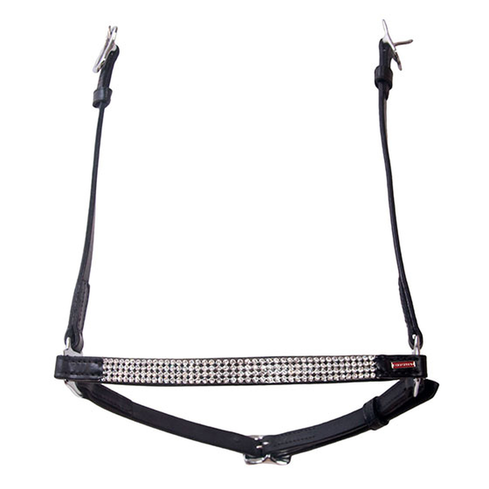 WH/AB Karlslund neusriem, 4 rijen kristallen