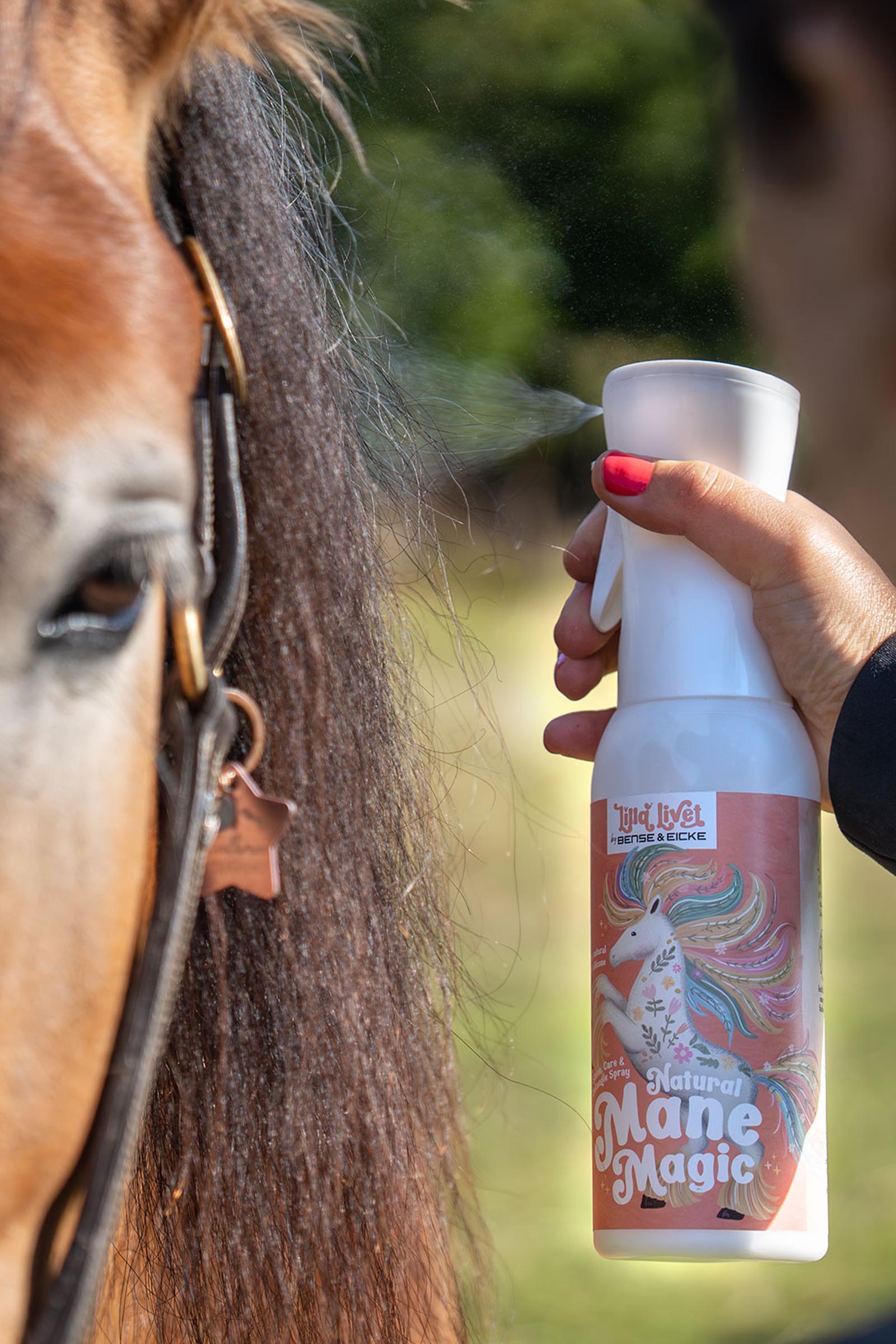 Bense & Eicke Lilla Livet Natural Mane Magic glansspray voor manen, 500 ml