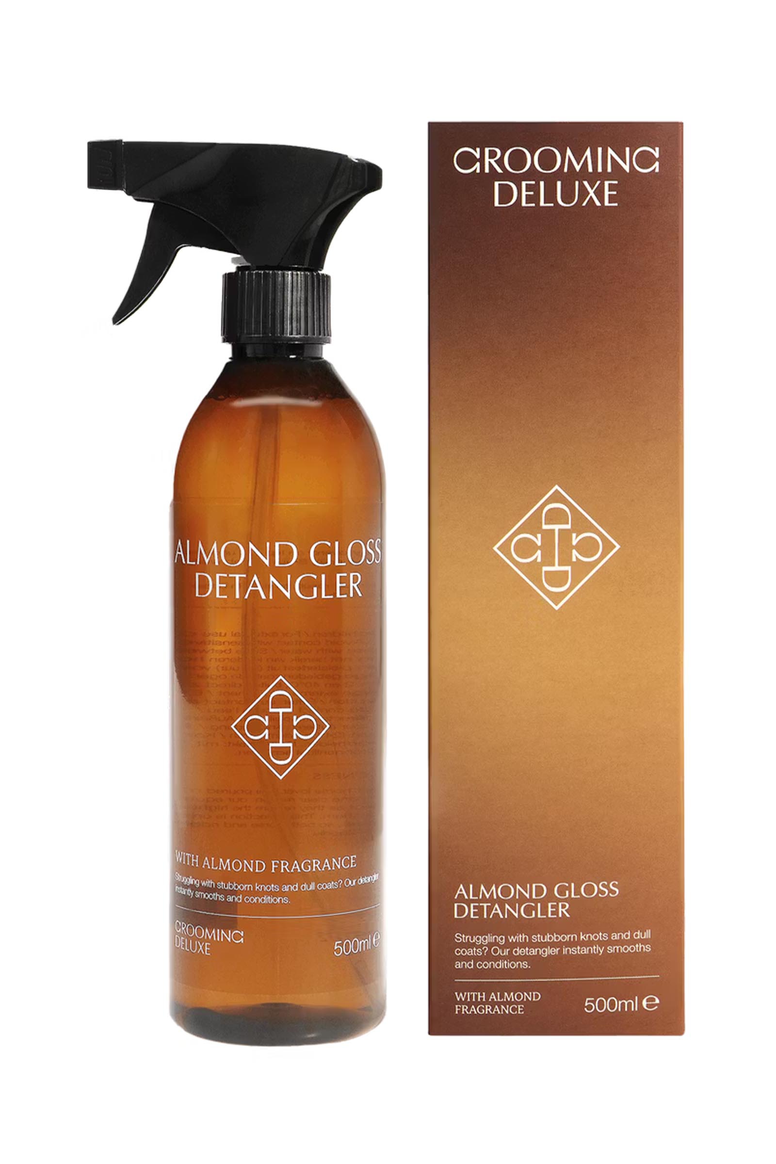 Grooming Deluxe Almond Gloss anti-klitspray, 500 ml