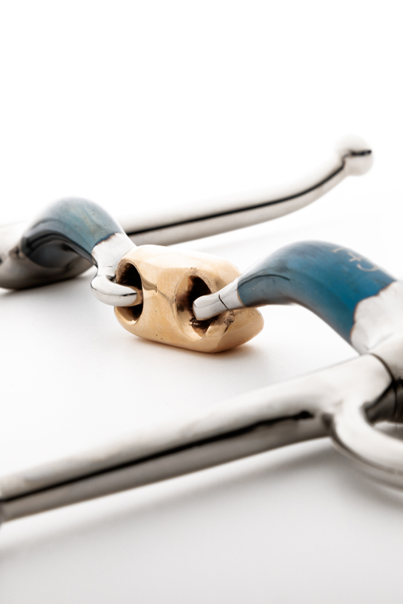 Kavalkade ergonomisch full cheek bit, dubbelgebroken, 14 mm