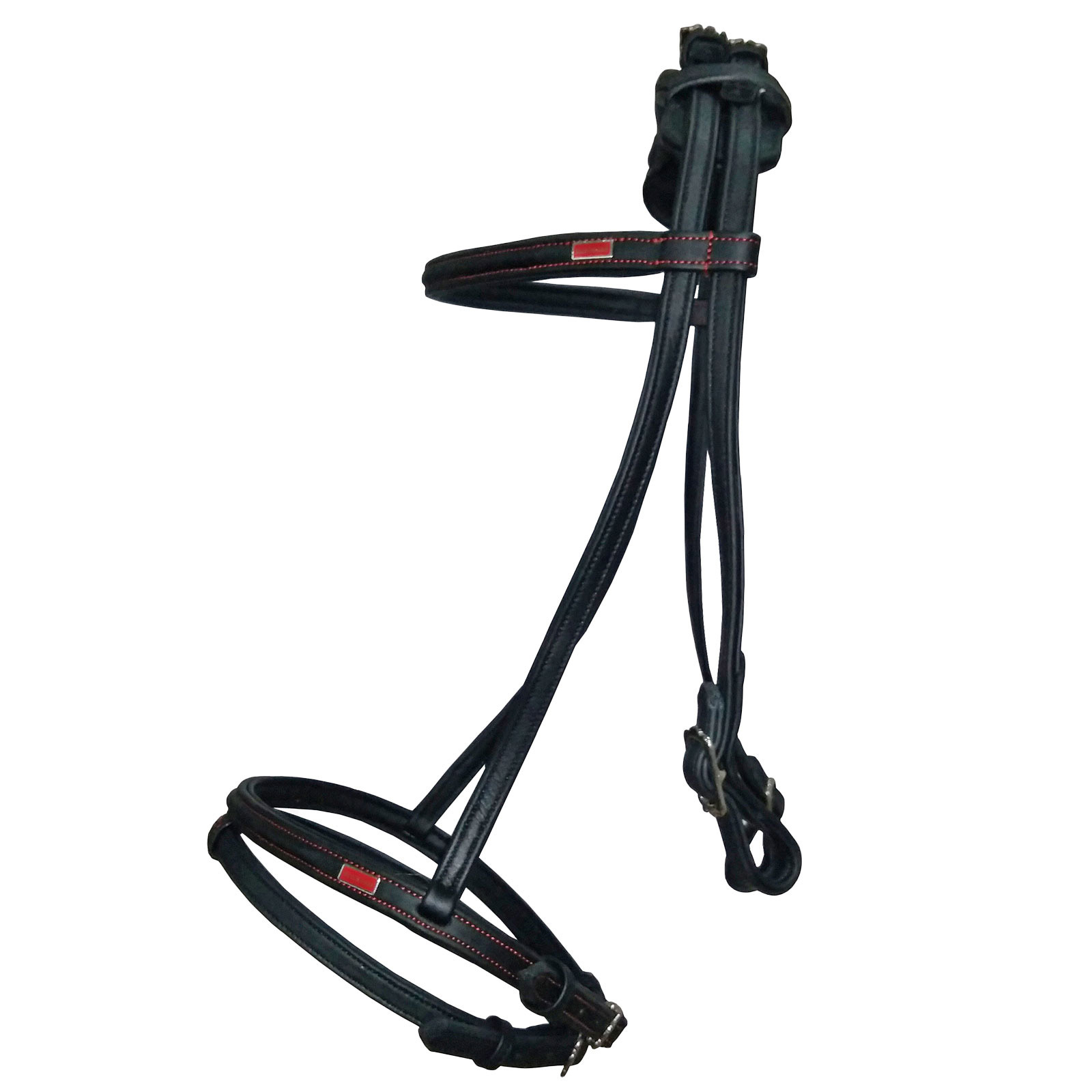 Black/Red Karlslund Soft Comfort Hoofdstel