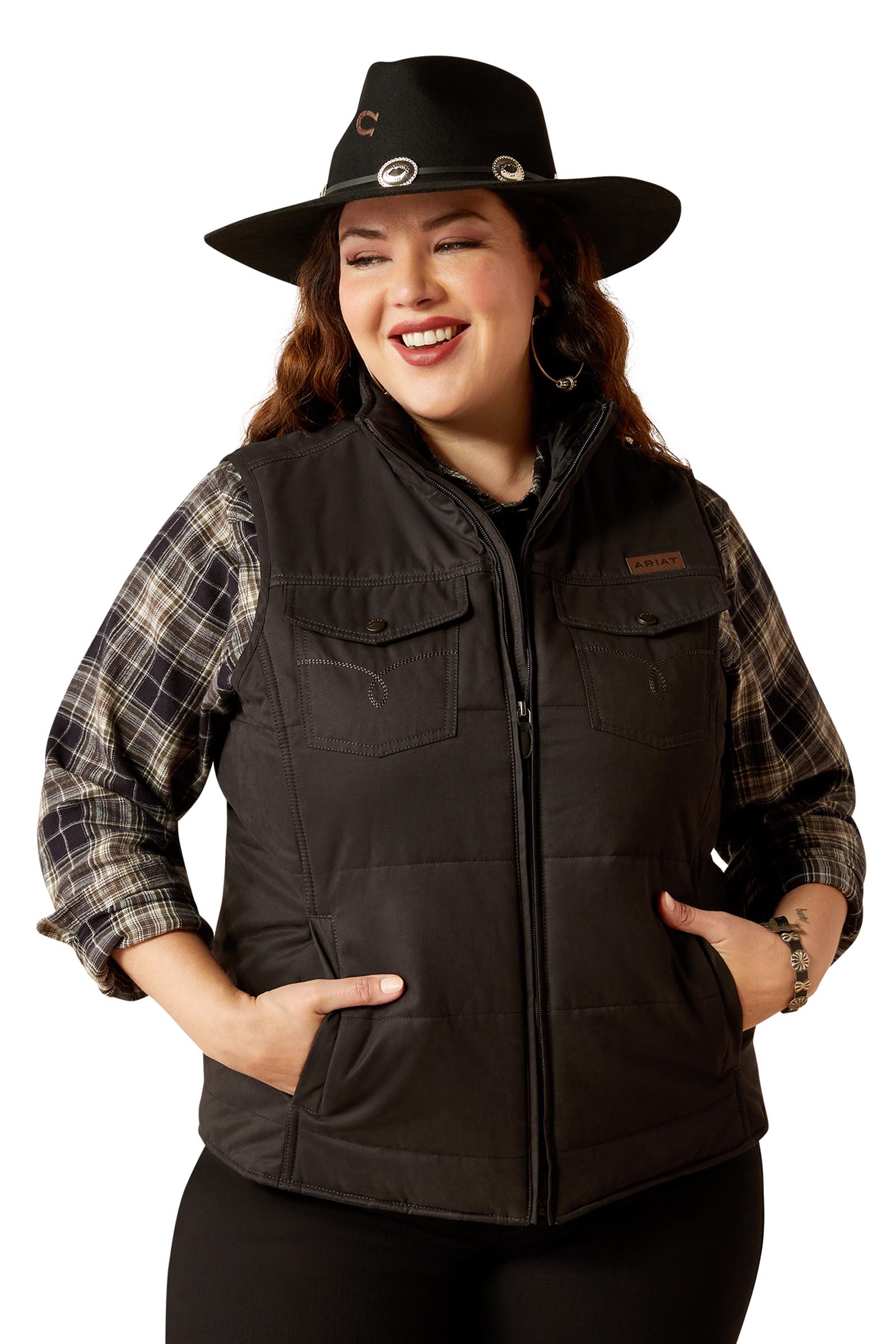 Ariat Grizzly Dames gewatteerde bodywarmer