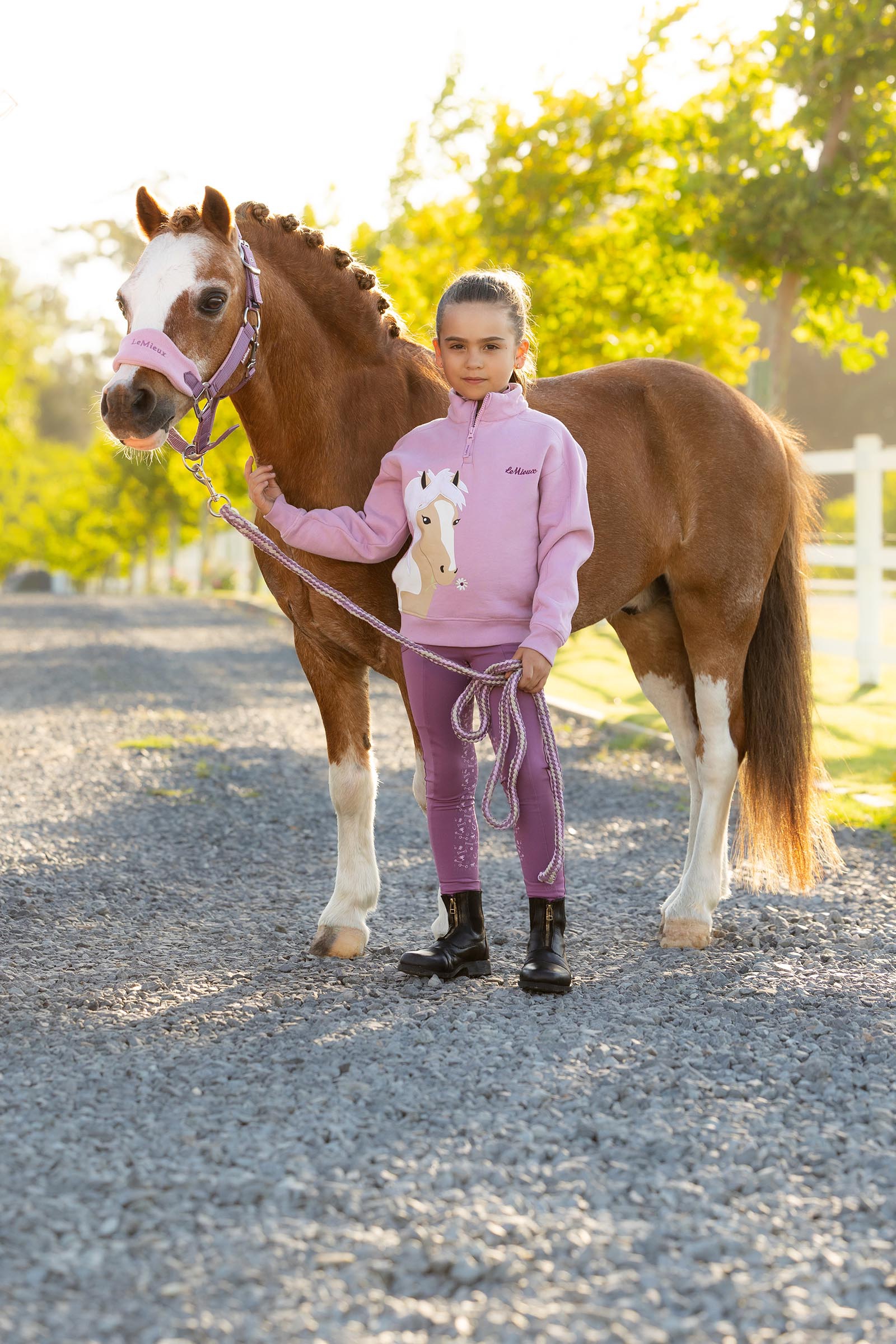 LeMieux Mini Quinn kinder quarter zip sweater