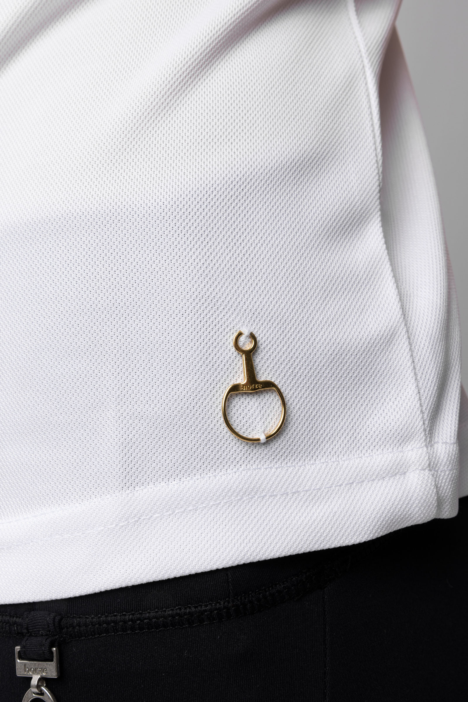 Horze Christel Geplooid Wedstrijdshirt, korte mouwen, kinderen