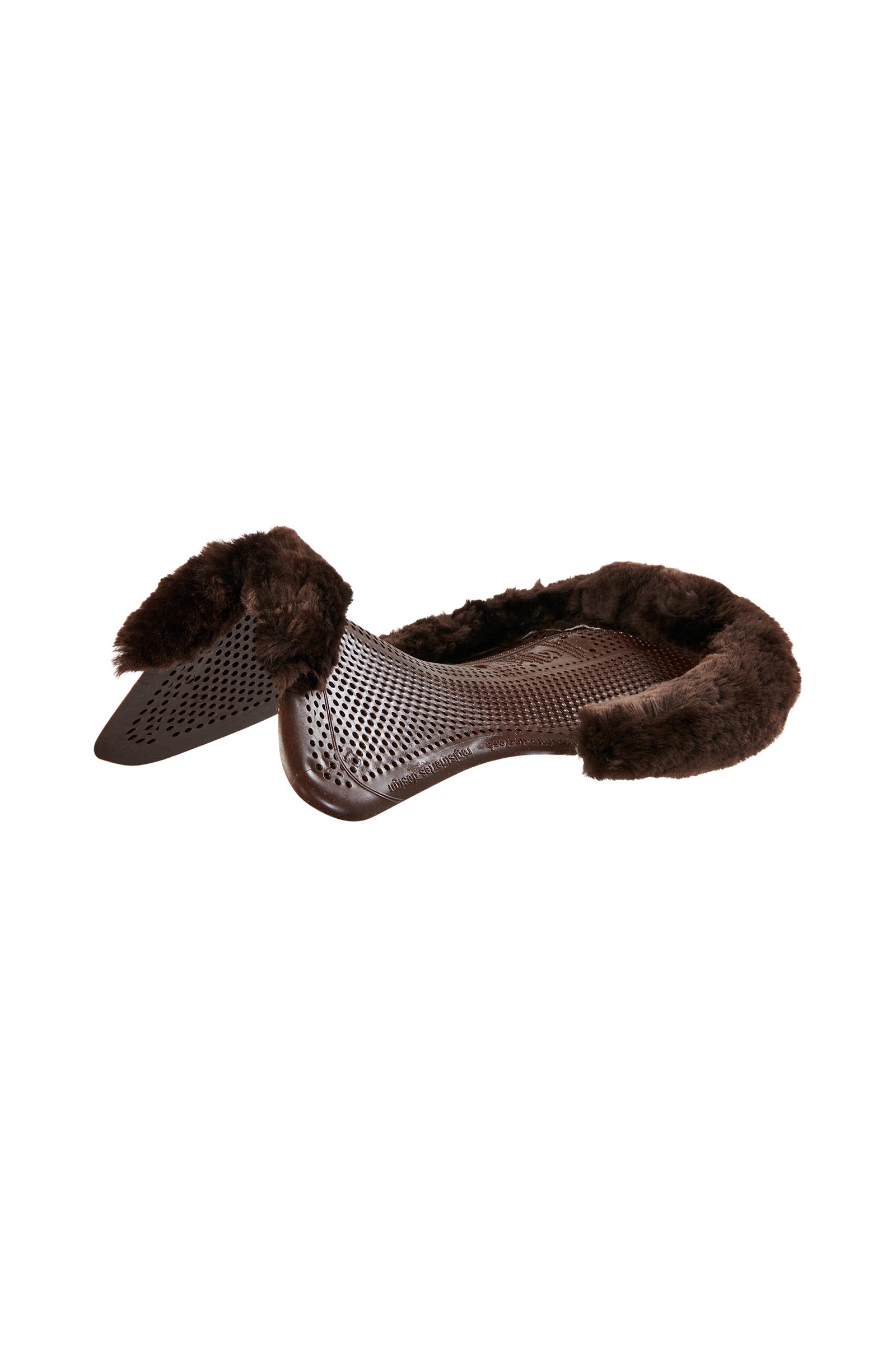 Brown/Brown Acavallo Therapeutische Pure Gel Pad met Schapenvacht Uitsparing  