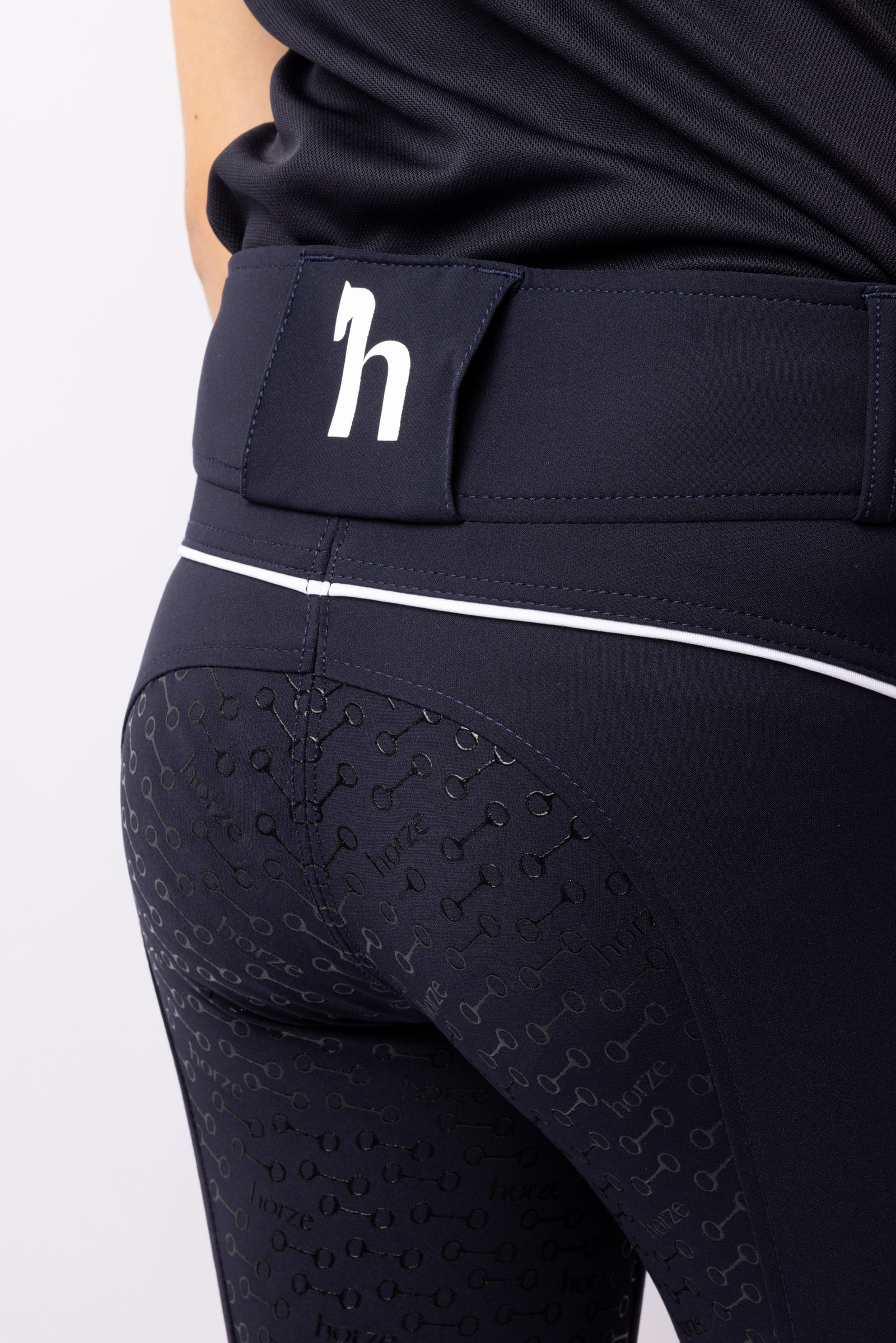 Horze Aubrey High Waist Rijbroek met siliconen zitvlak, kinderen