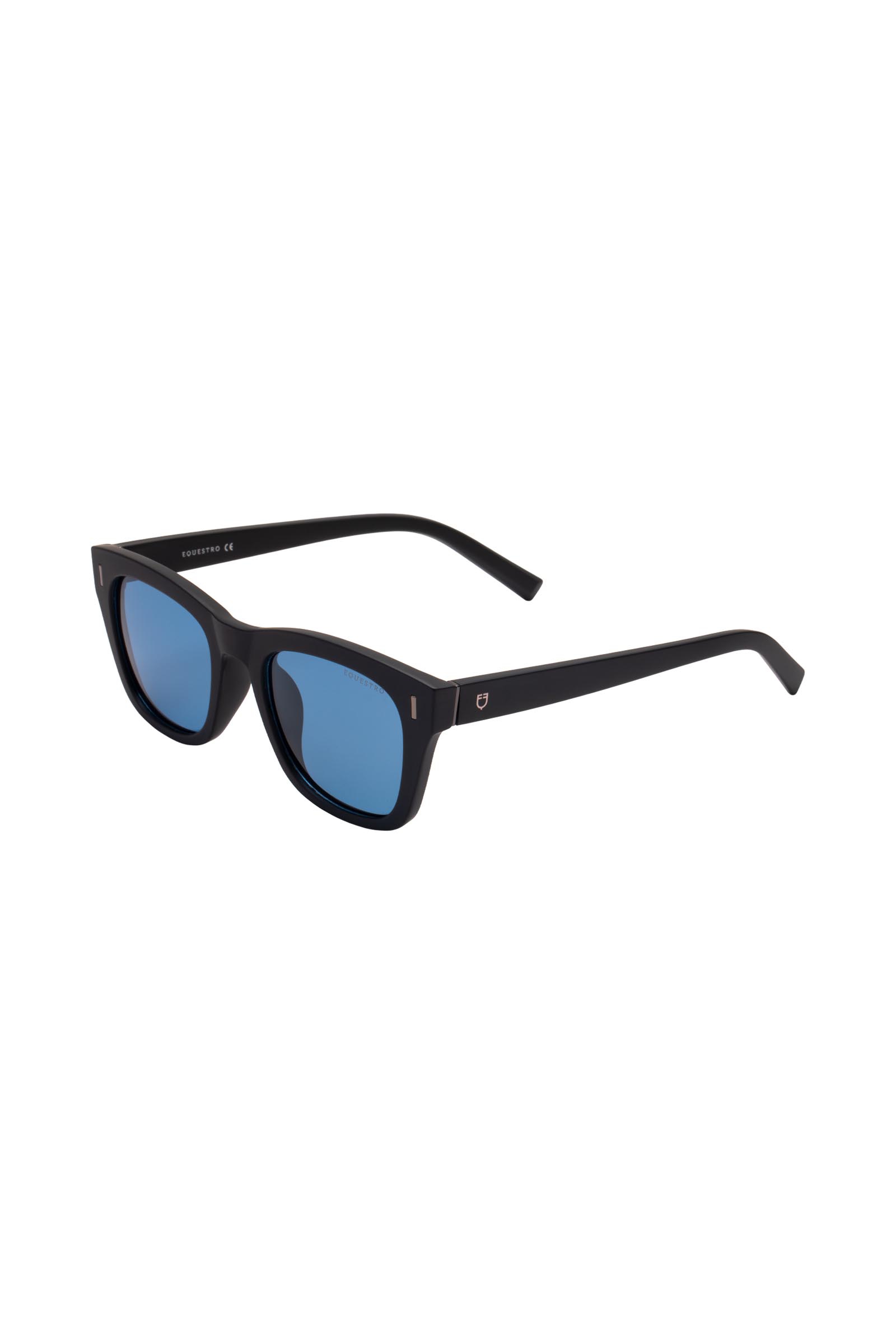 Black Matt/Blue Equestro SS2026 Solana Sports Gepolariseerde zonnebril  