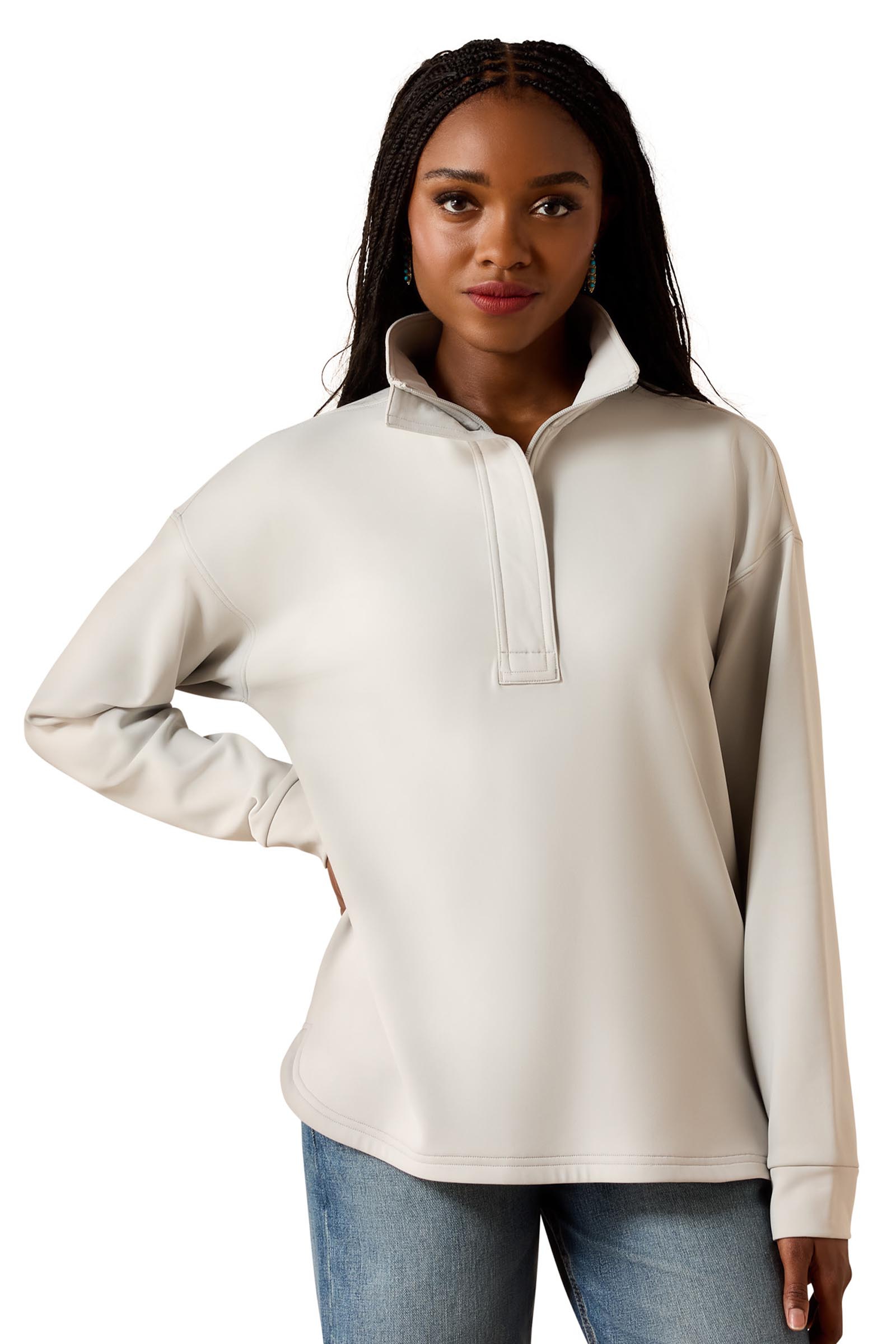 Ariat Dames Breeze Logo 1/2 Zip sweatshirt