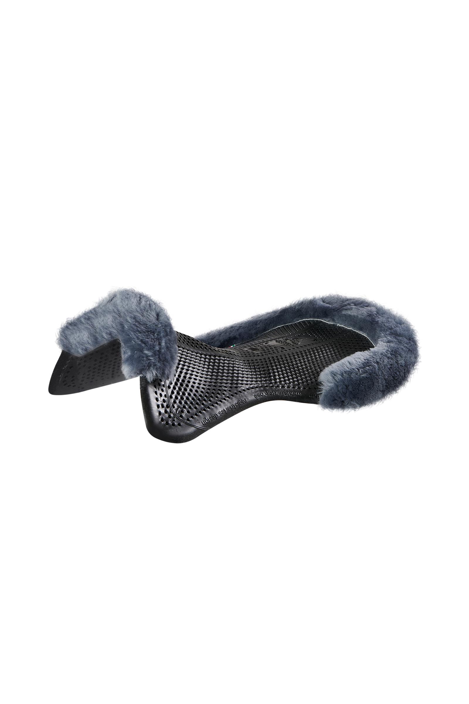 Black/Grey Acavallo Therapeutische Pure Gel Pad met Schapenvacht Uitsparing  