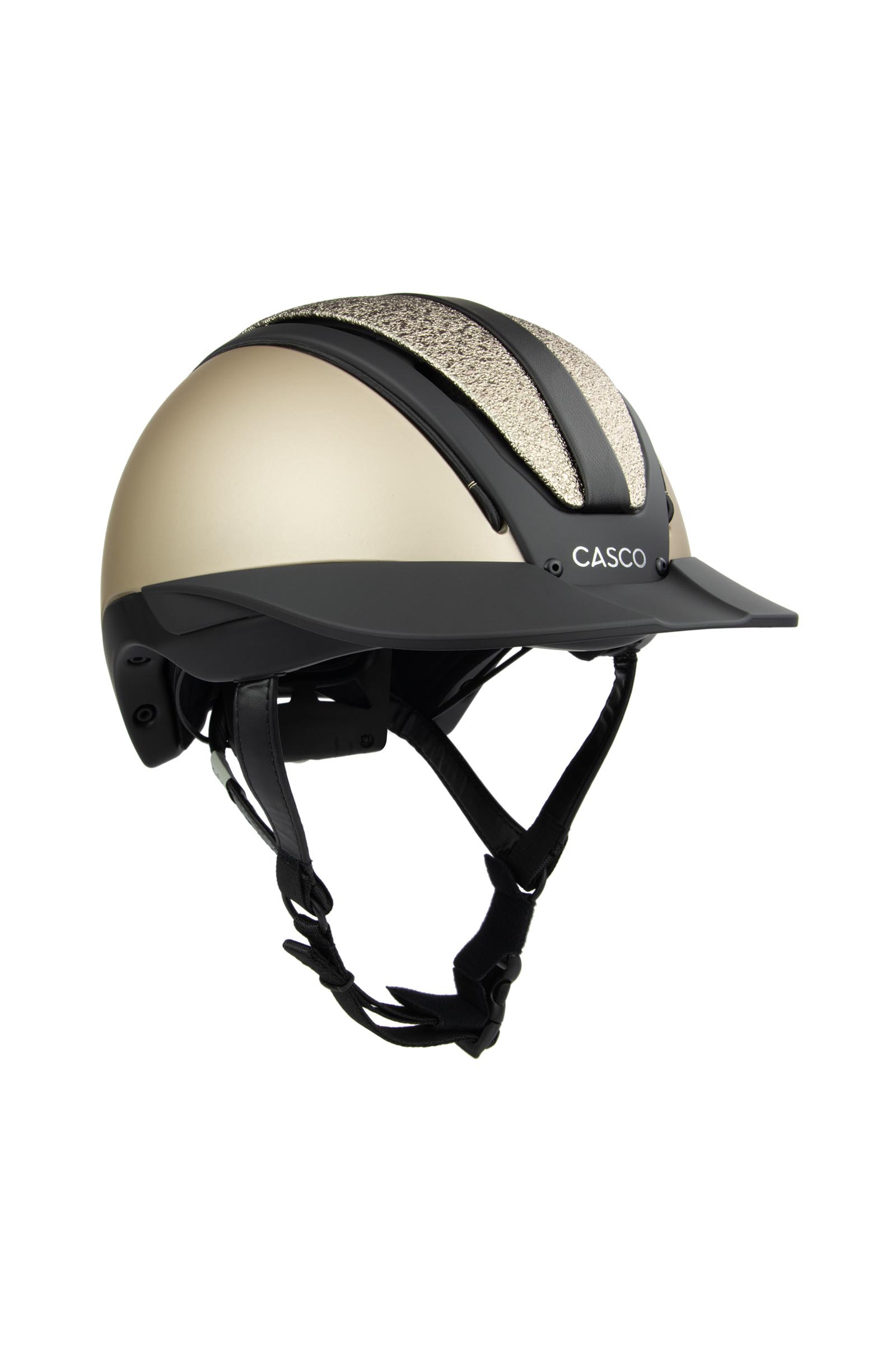 Beige Black Glitter Casco Duell ONE rijhelm