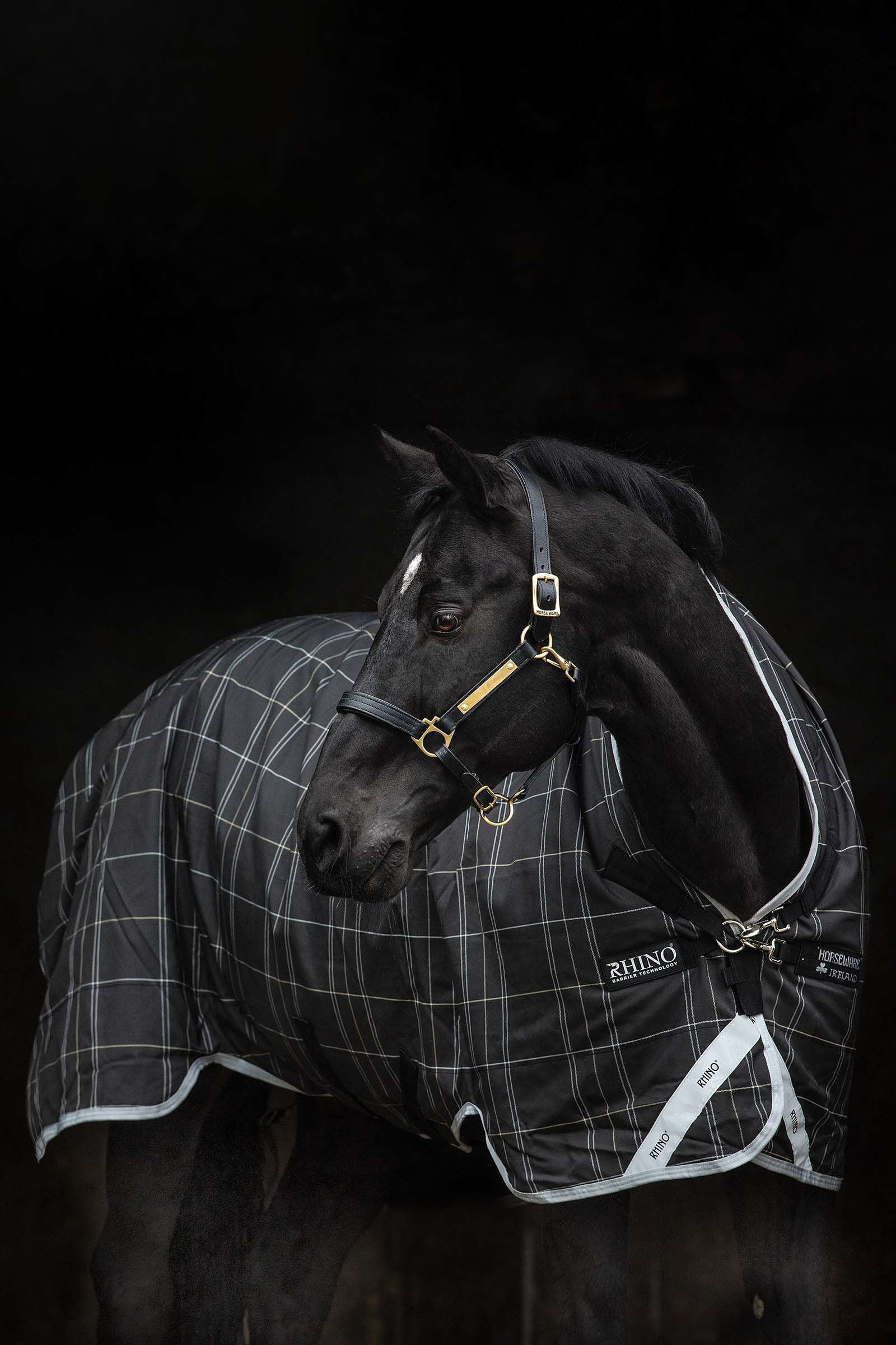 Black/Grey/White Horseware Rhino Wug Heavy Paardendeken VL, 450g