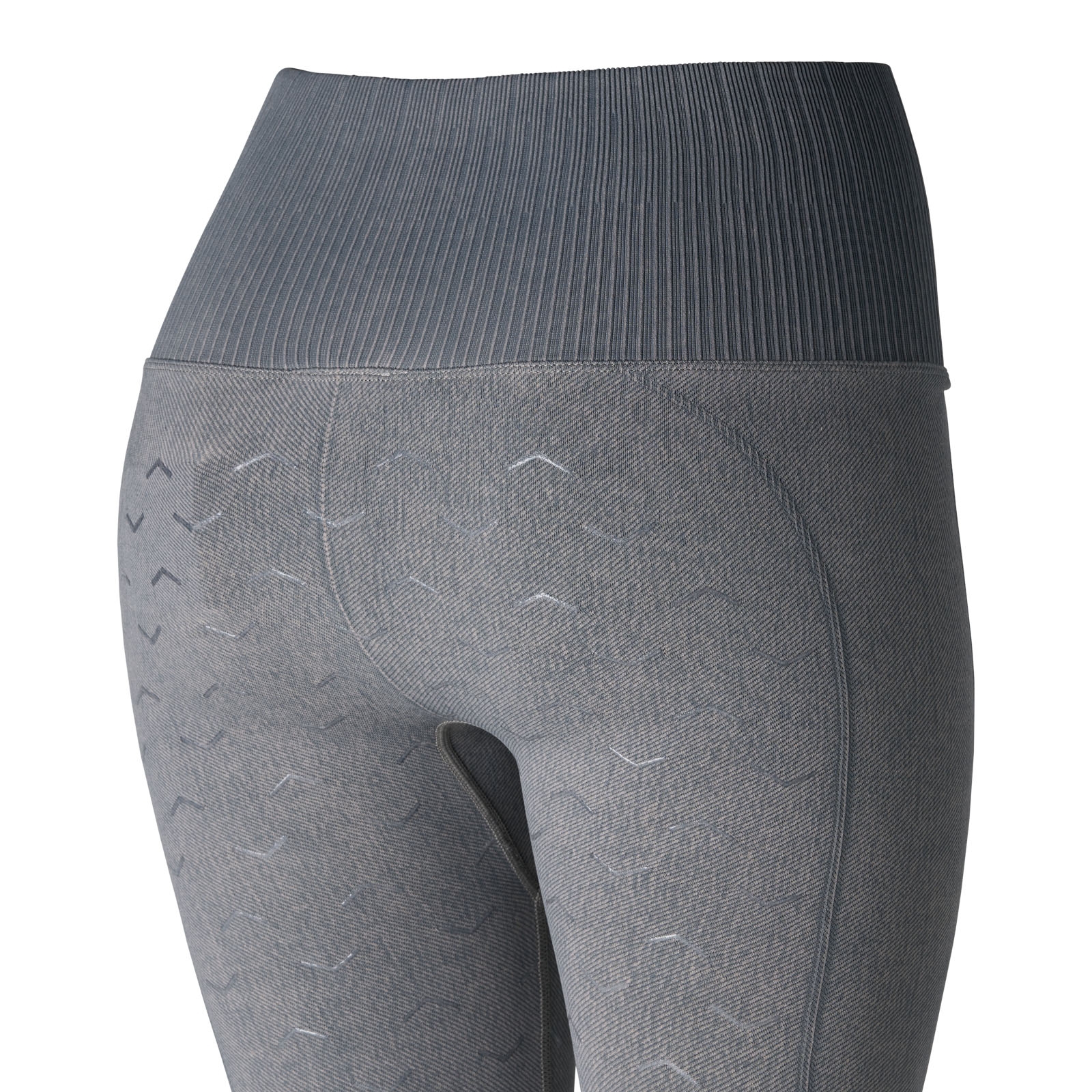 Horze Vanessa Naadloze Denim-Look Siliconen Full Seat Tights, dames