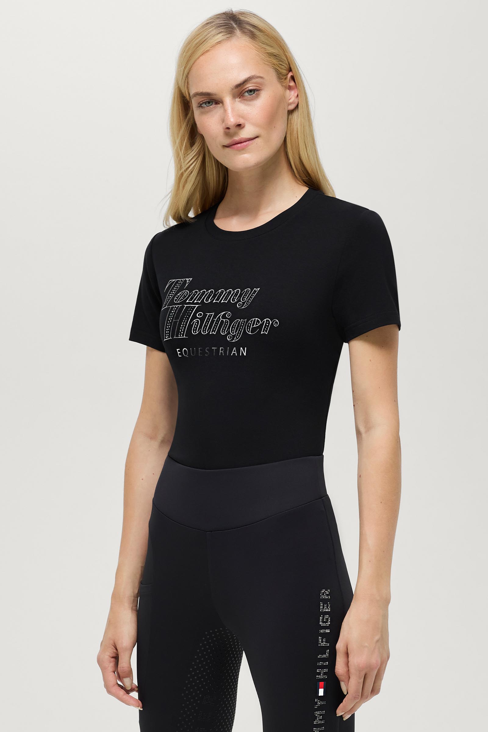 Tommy Hilfiger Equestrian Malibu dames T-shirt met strass