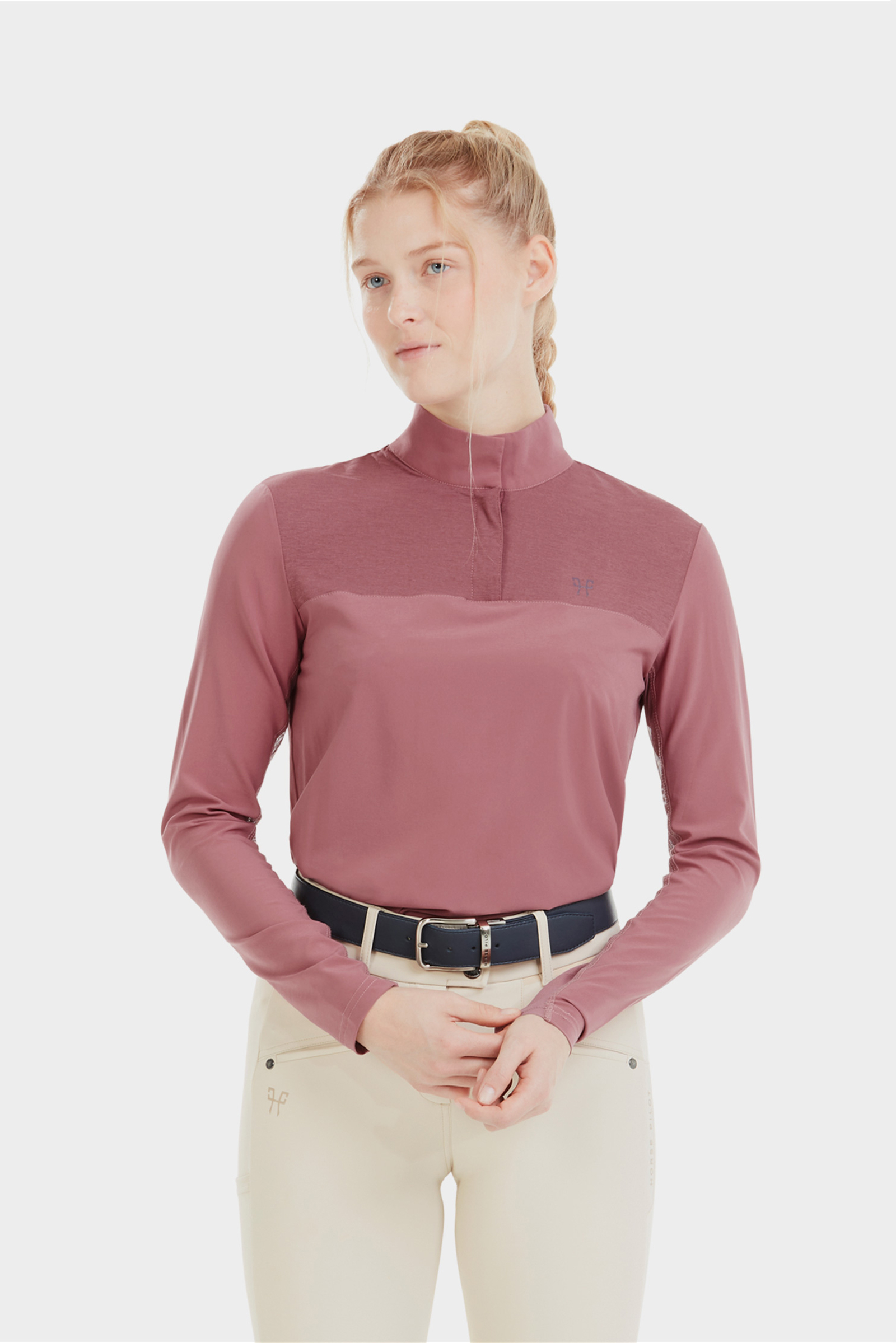 Dark Pink Horse Pilot Sunrise Dameshirt