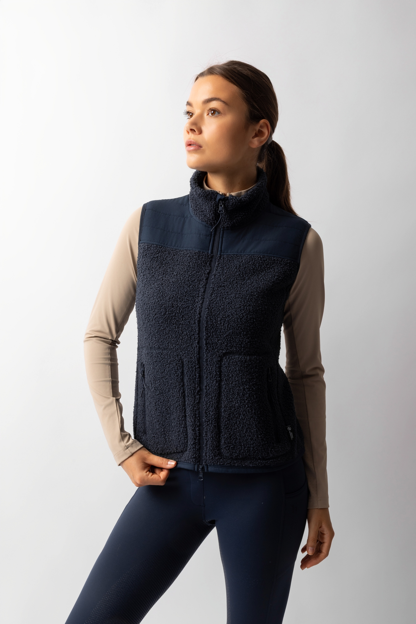 Horze Adira dames teddy fleece gilet