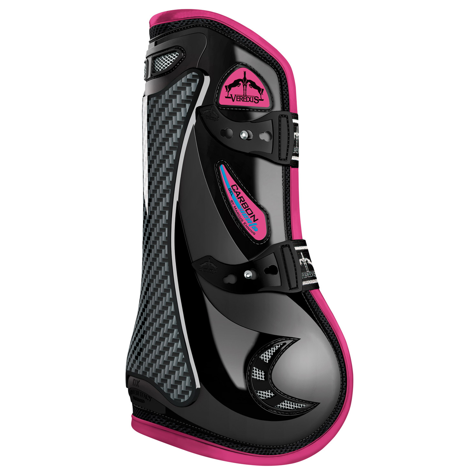 Black/Pink Veredus Carbon Gel Vento Gekleurd Voor, Peesbeschermer