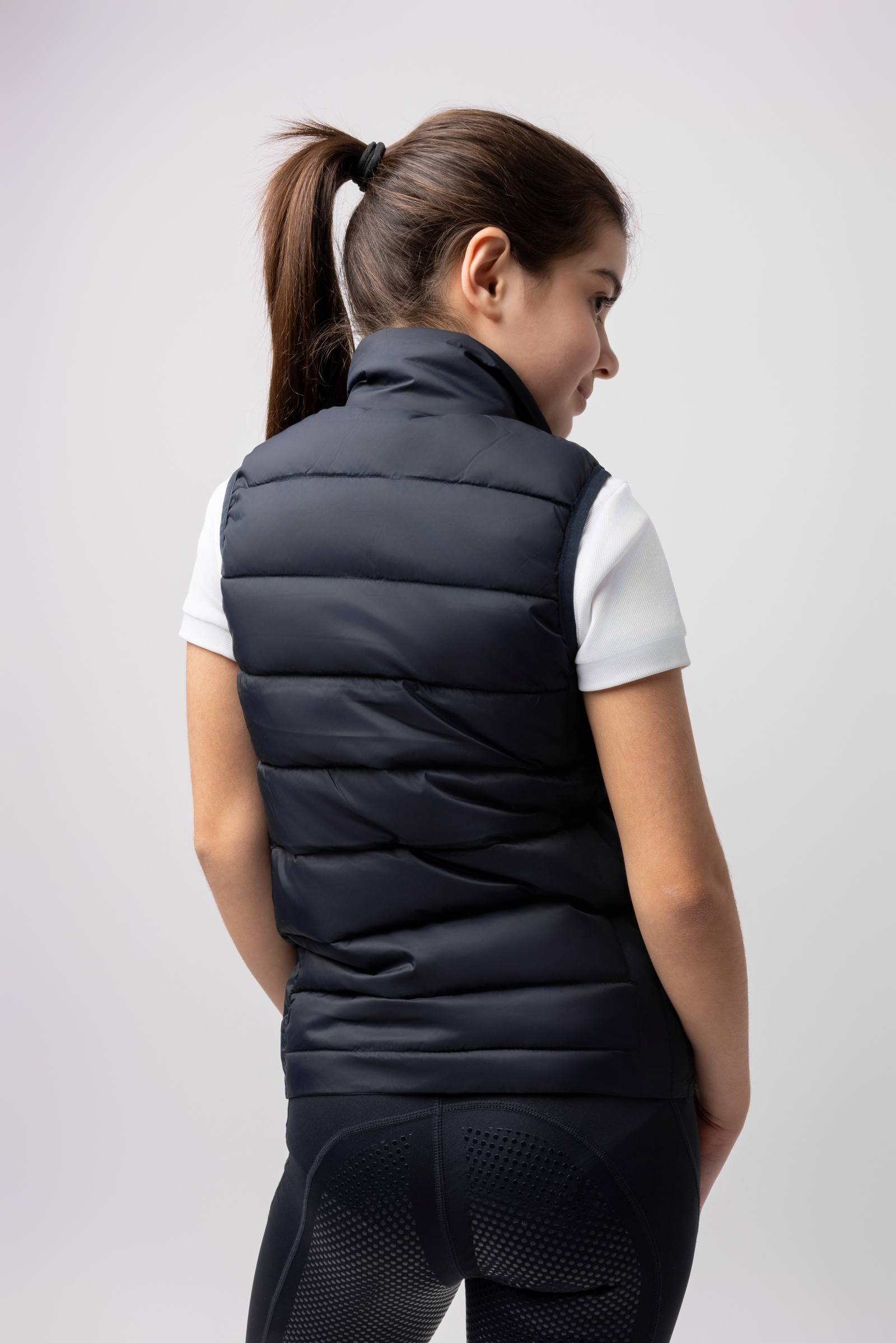 Horze Amber Lichtgewicht Gevoerde Club Bodywarmer, kinderen